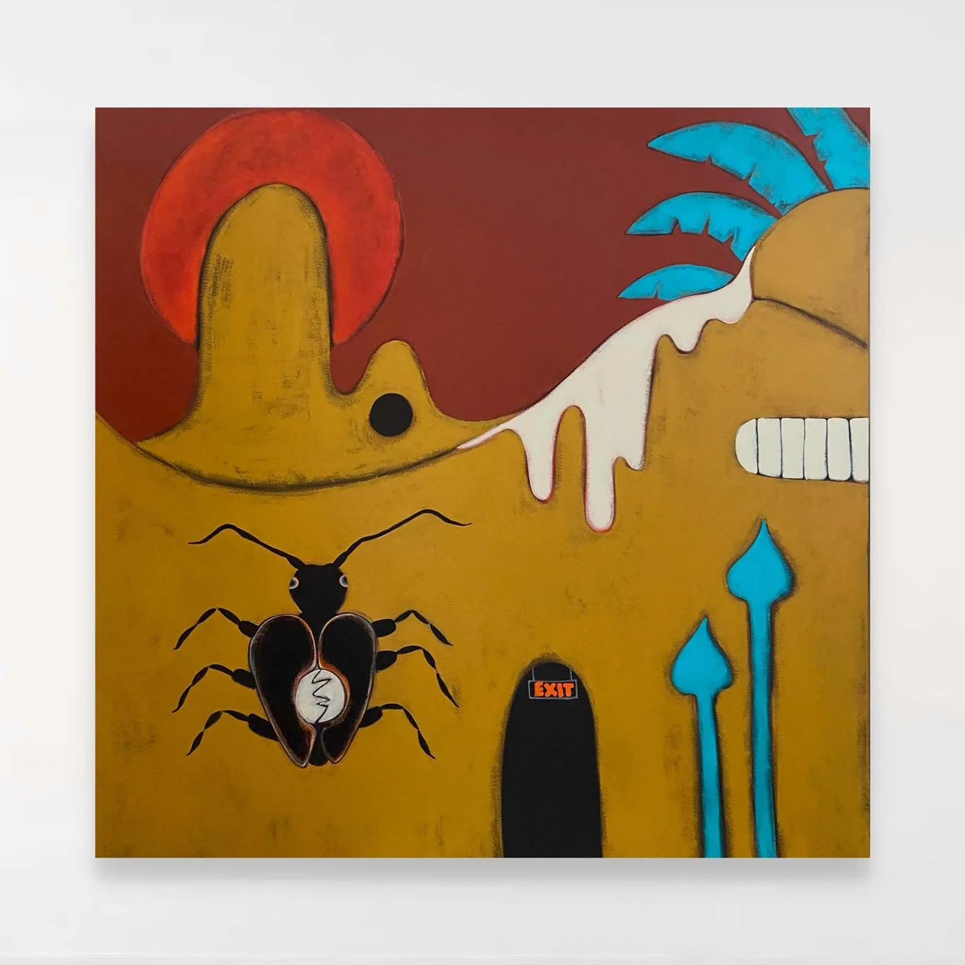 RUBICON (2023), Acrylic on Canvas, 155 x 155 cm, £2500