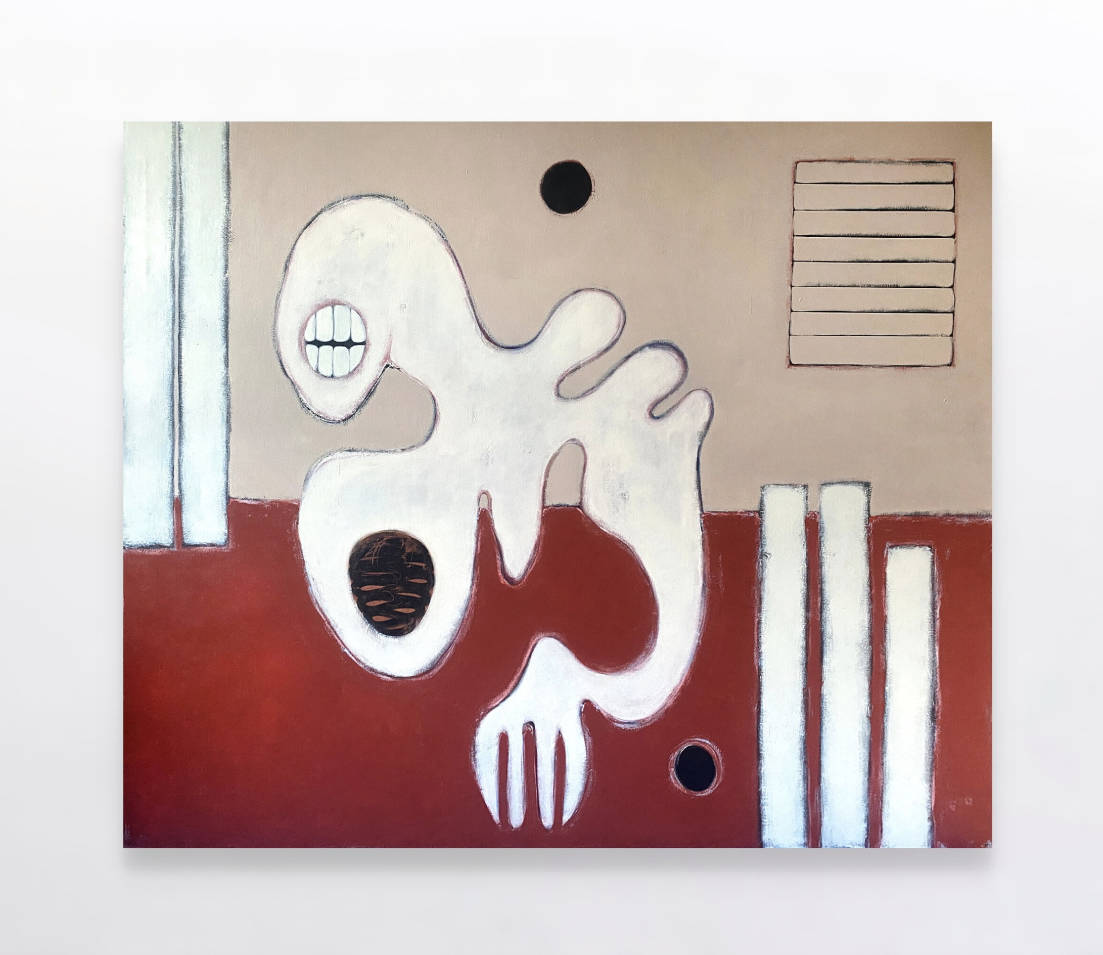 INTERLOPER (2024), Acrylic on canvas, 200 x 170 cm, £2500