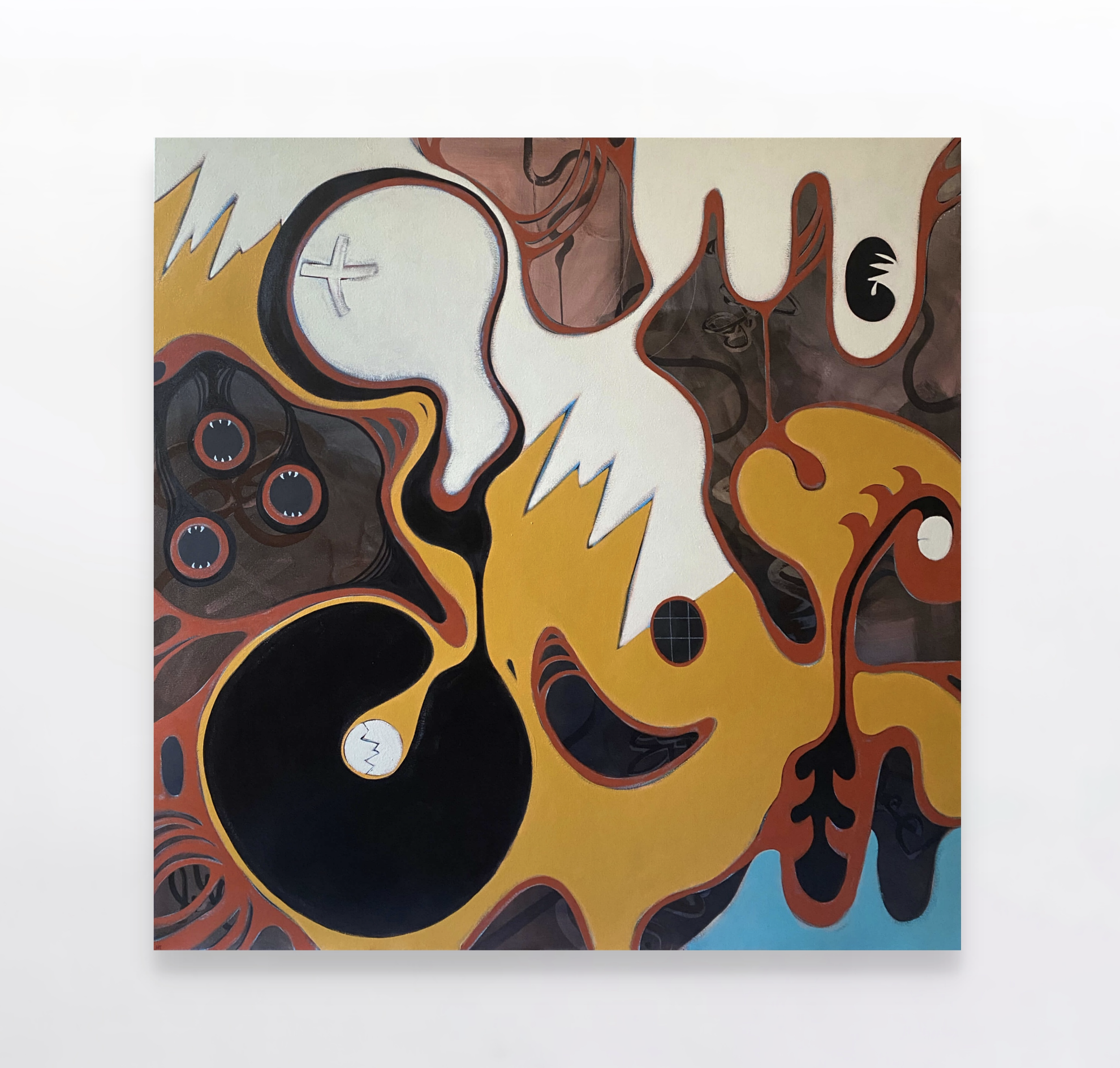 SEASON OF THE WITCH #12 (2022), Acrylic on canvas, 160 x 160 cm, £2000