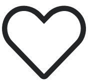 Outline of a heart shape