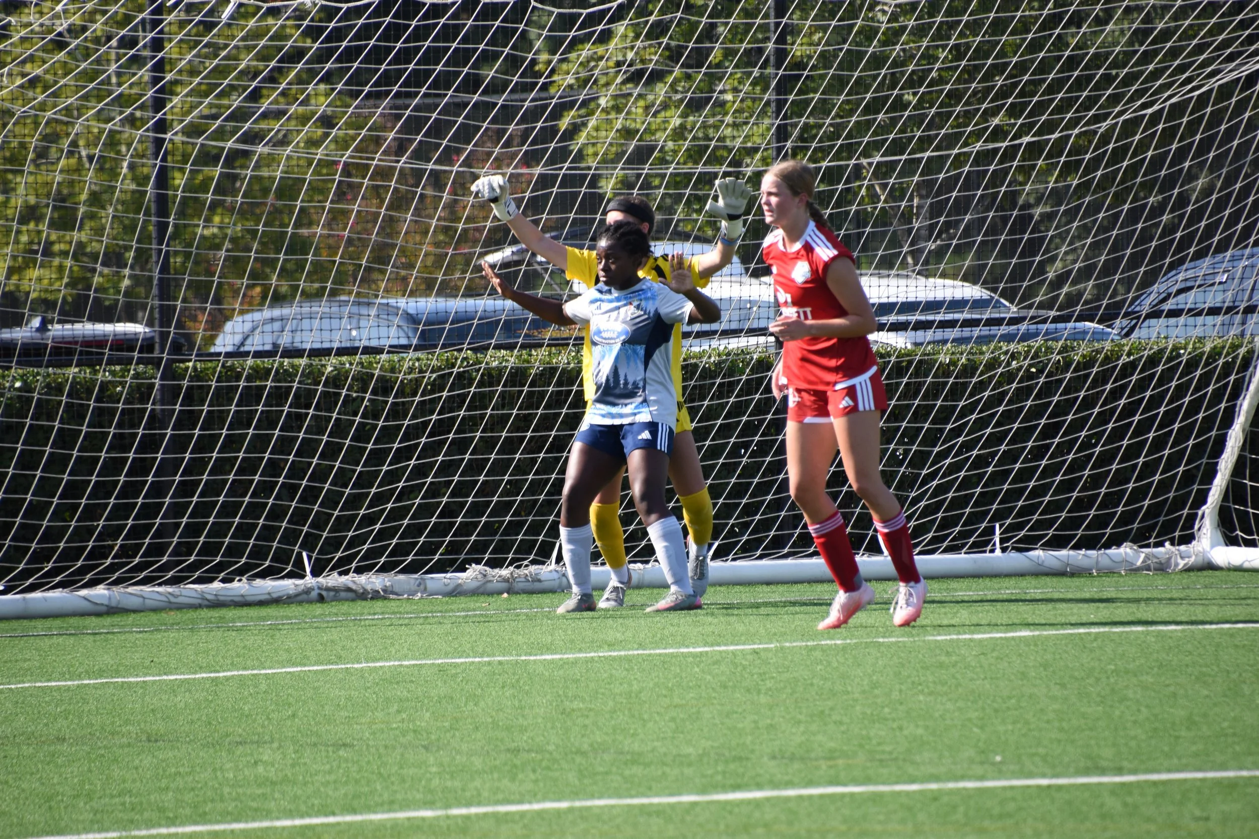 Michal Wilburn preparing for a corner kick