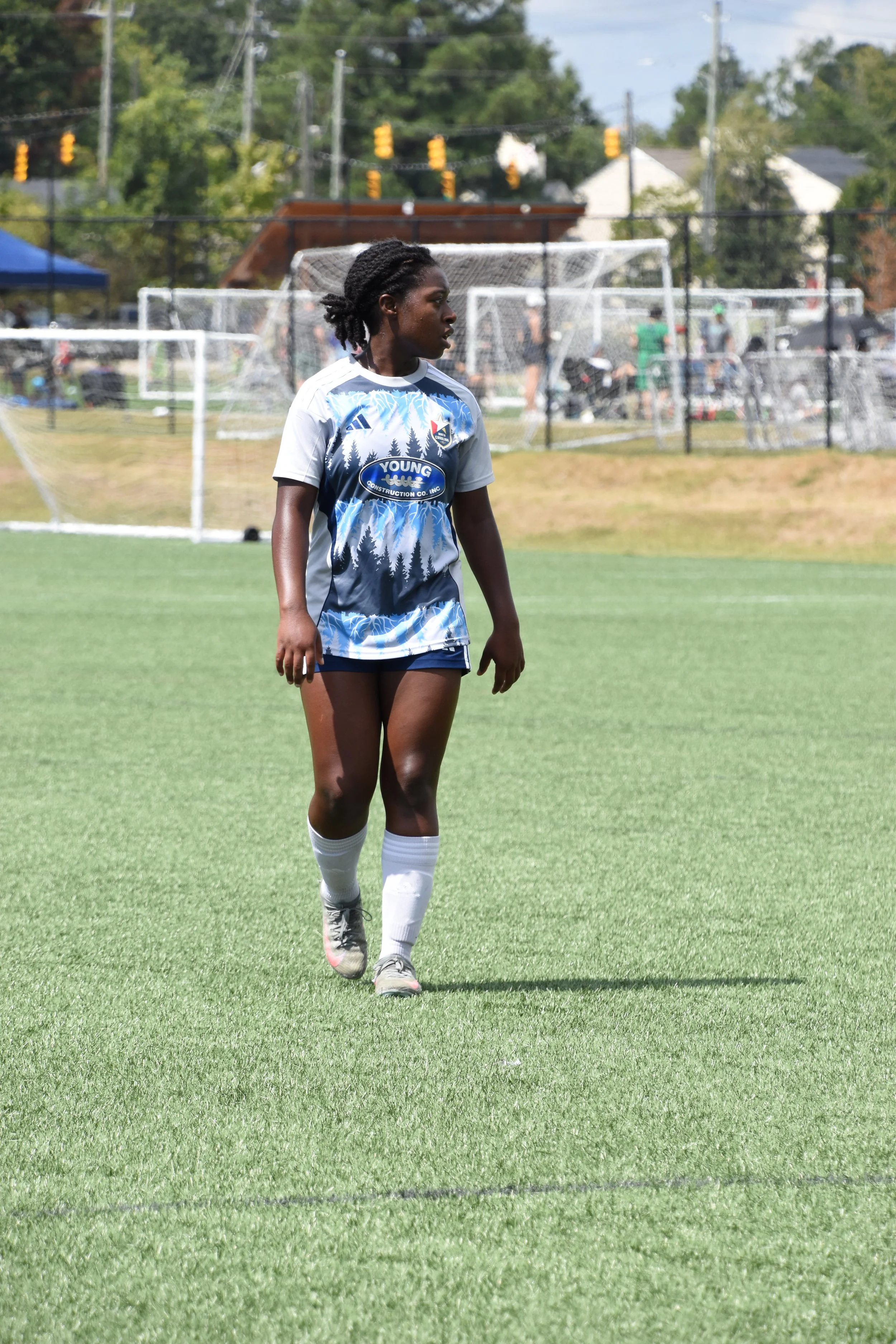 Michal Wilburn standing in soccer uniform