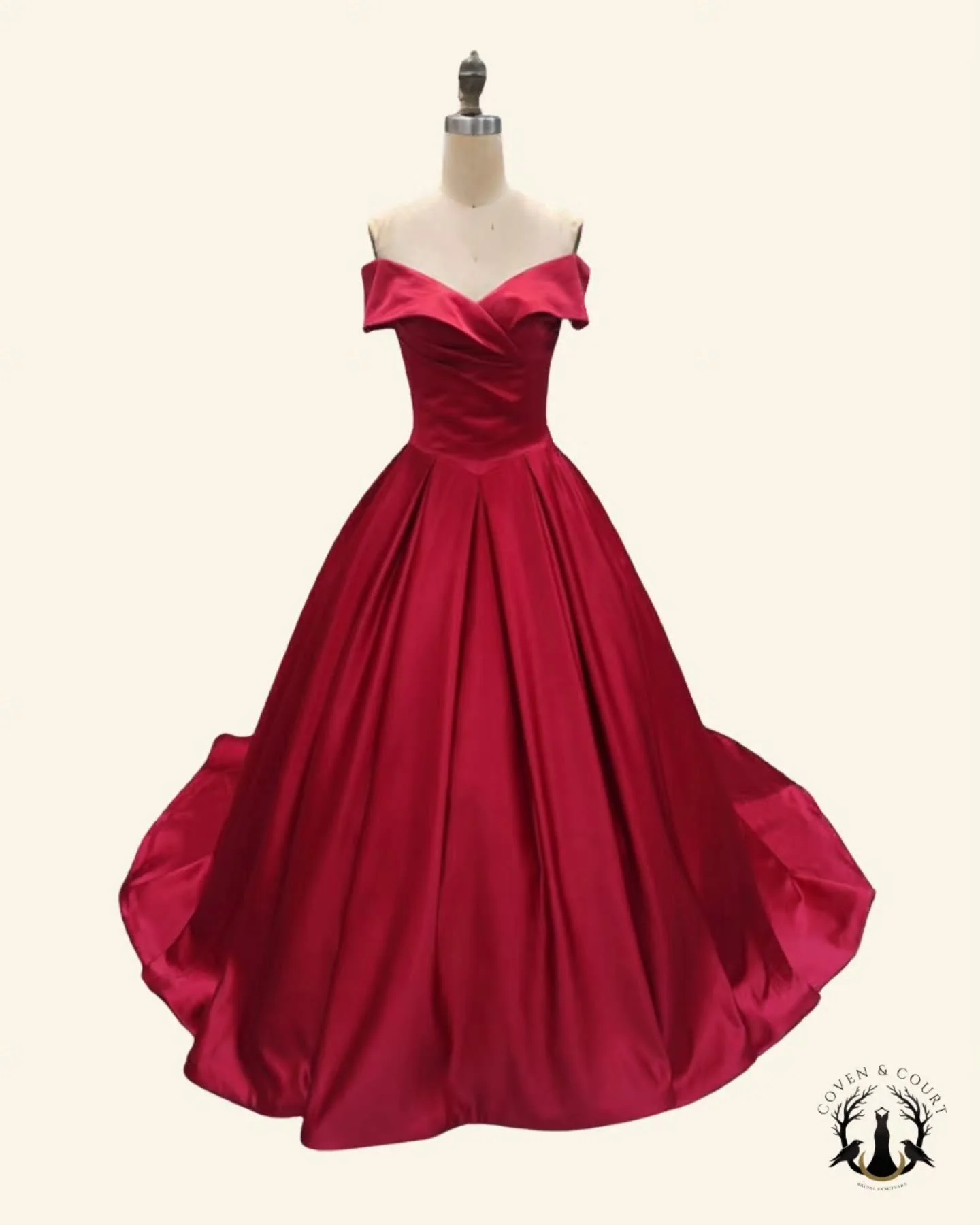 Devilish gown anyone?
I've just received this pic from one of our suppliers ❤️
How stunning is she? 
To try her on, book an appointment. Link in bio

#redweddingdress #covenandcourt #alternativebride  #mikado #weddingdress
