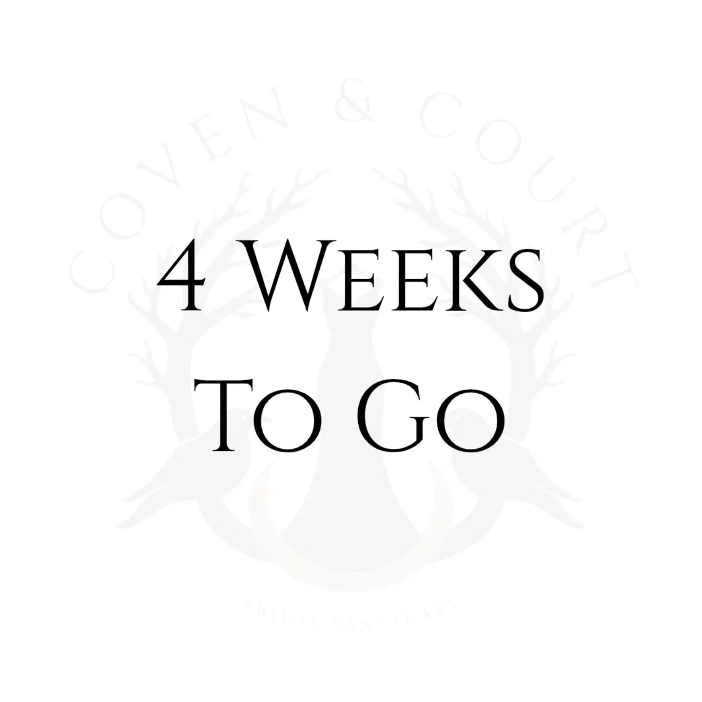 4 weeks to go.....

FOUR. FUCKING. WEEKS

If you want to come to our exclusive launch evening and see our collections before ANYBODY else, then send me a DM. Very limited numbers, on a first come first served basis. 

Pam x 🖤

#coven&amp;court #cove