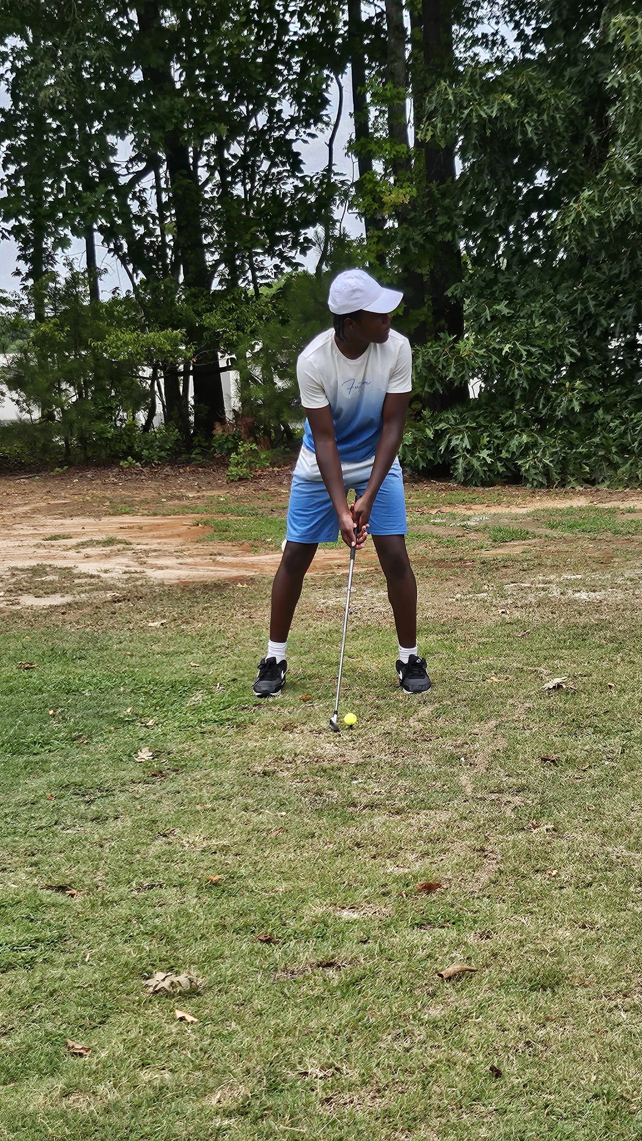 Gabriel Wilburn golfing