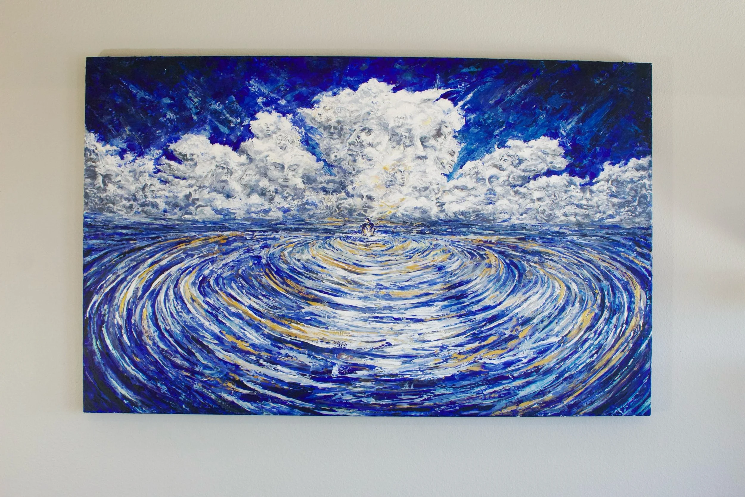 Some shots of my painting &ldquo;Reflections&rdquo; &mdash; available for purchase on my website Lakscreative.com

#artforsalebyartist #paintingsforsalebyartist #painting #art #buyartonline