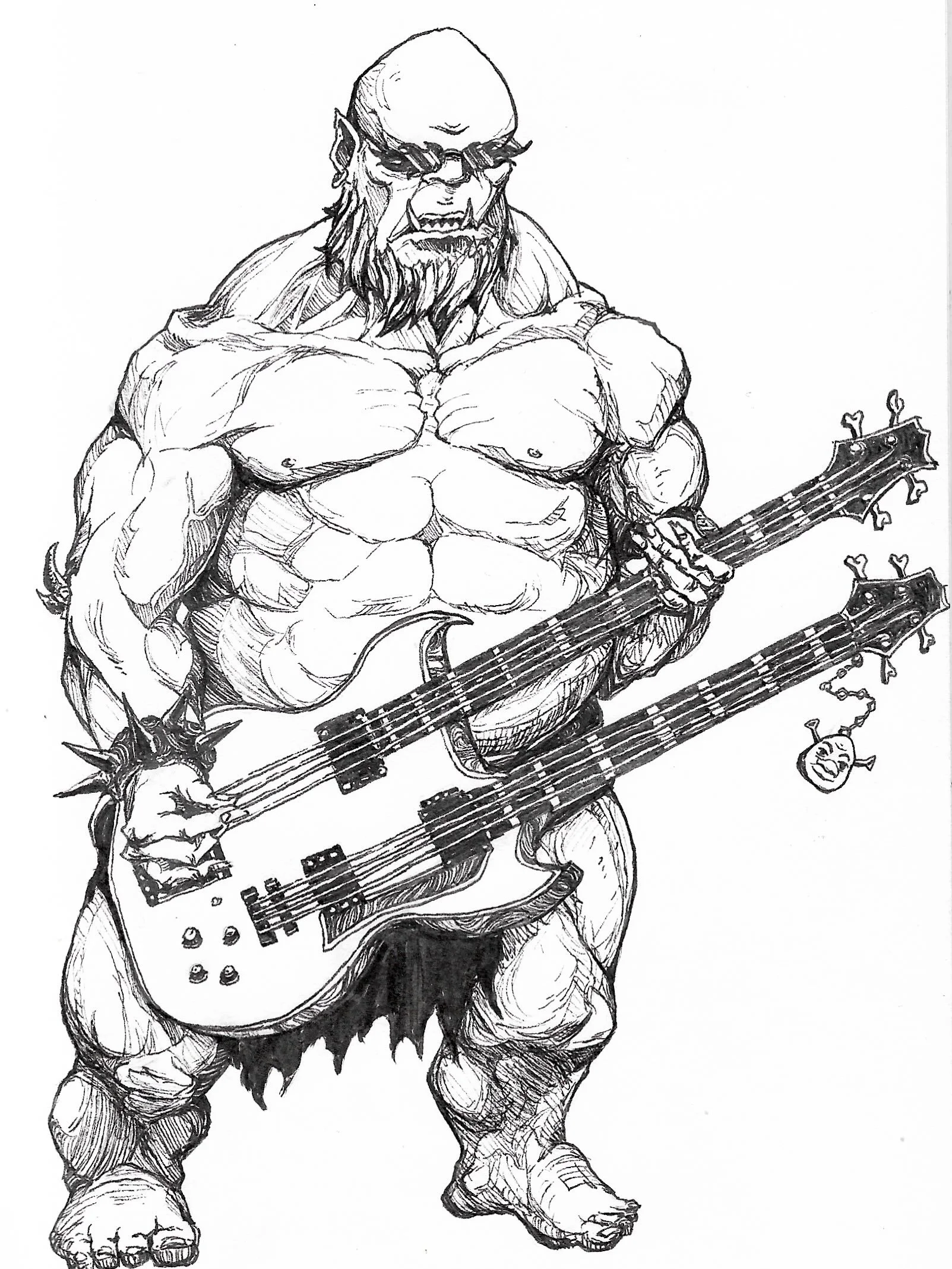 Inktober day 6 - ogre
@inktober 

#inktober #inktober2026ogre #inktober2026 #shrek #rock