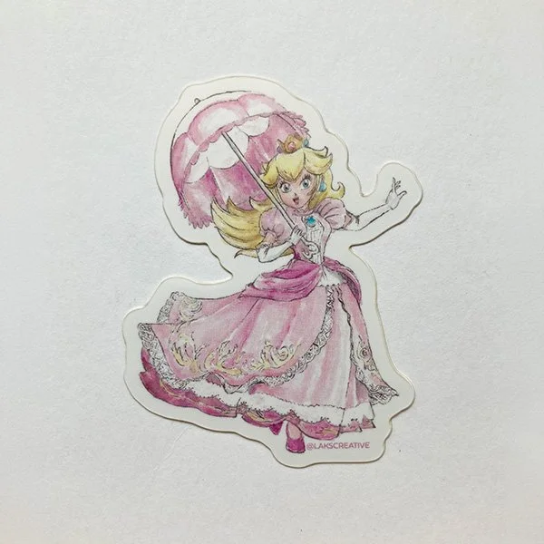 "Princess Peach" sticker