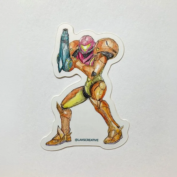 "Samus" sticker