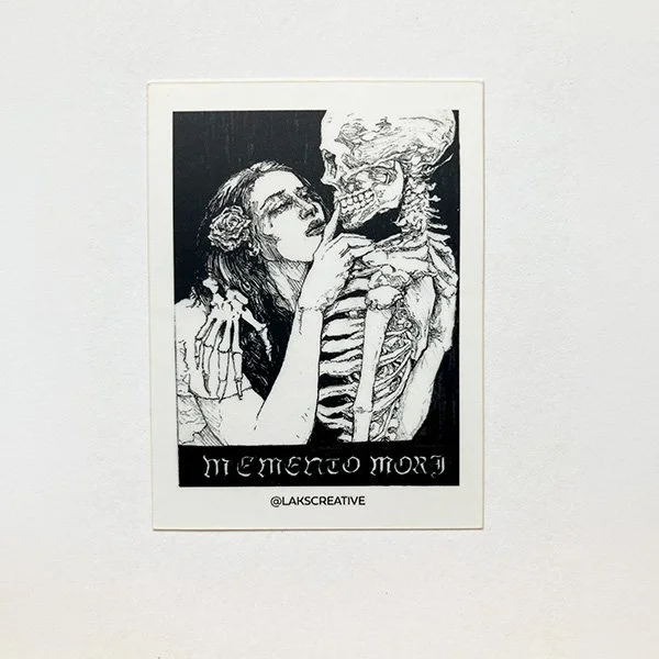 "Memento Mori" sticker