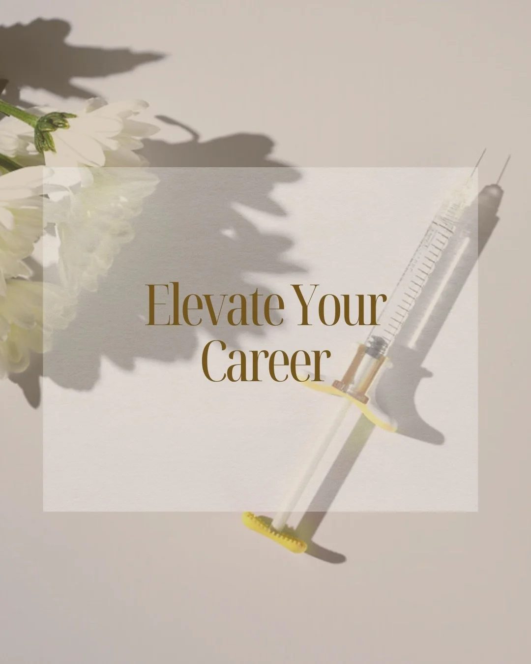 ELEVATE your potential with Elevate Aesthetic Academy. 
Whether you&rsquo;re looking to step into a new career as a cosmetic injector, elevate your injection techniques and your patient outcomes, or are just starting an aesthetic practice&mdash;our h