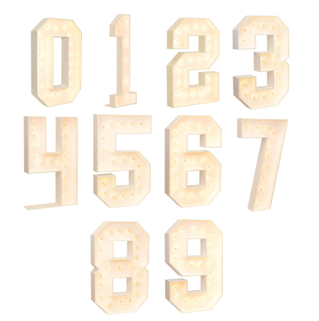 Marquee Numbers & Letters