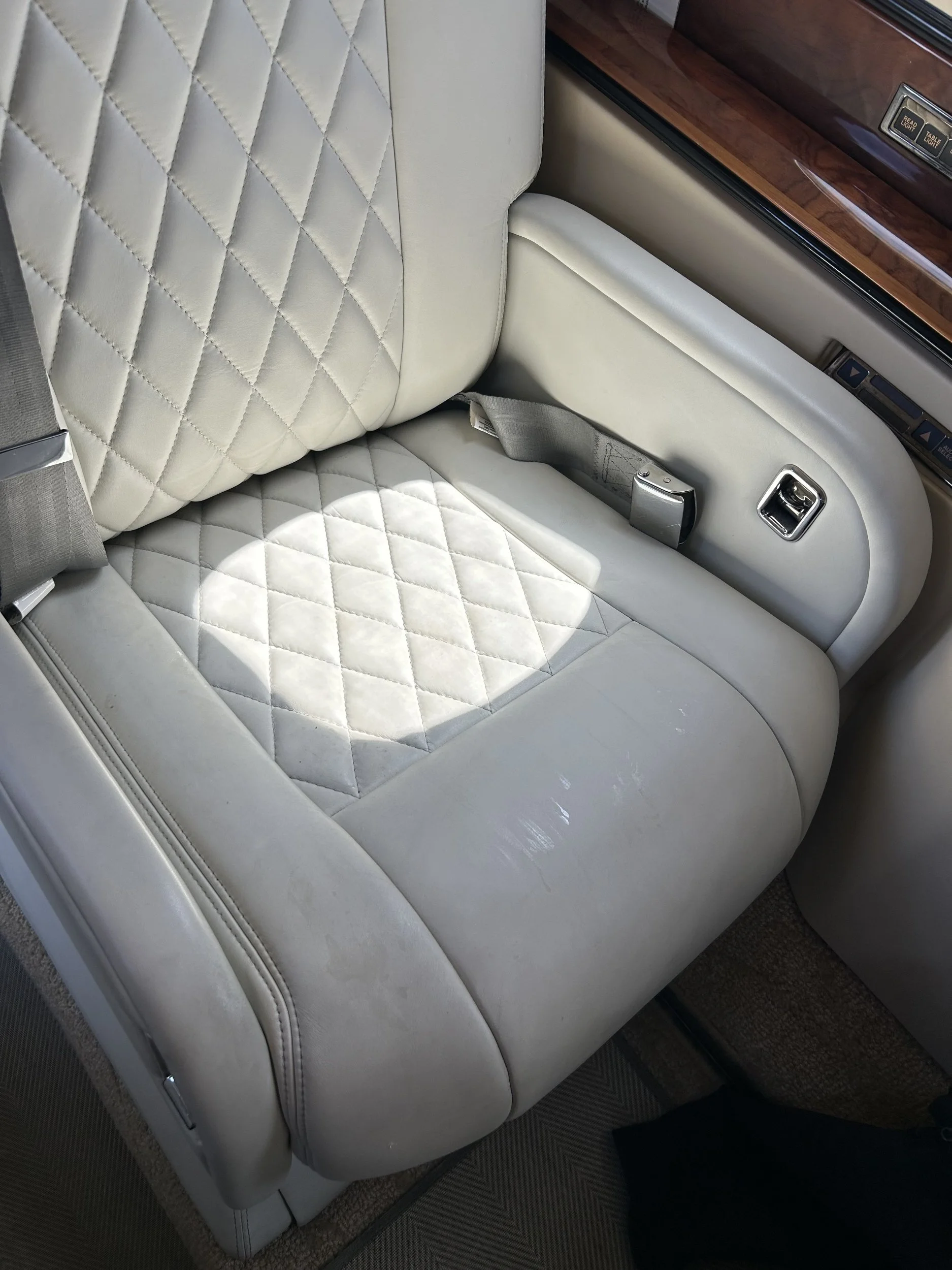 Our interior detailing service includes cleaning seats, trays, side panels, galleys, lavatories, and all high-touch surfaces  We remove dust, stains, and buildup while using aviation-safe products designed for private aircraft interiors.