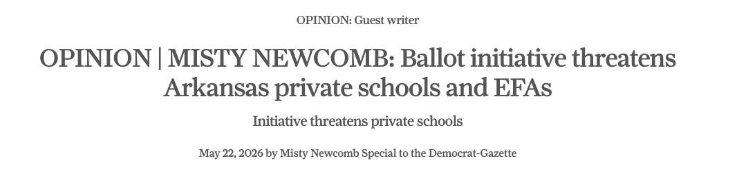 Ballot initiative threatens Arkansas private schools and EFAs