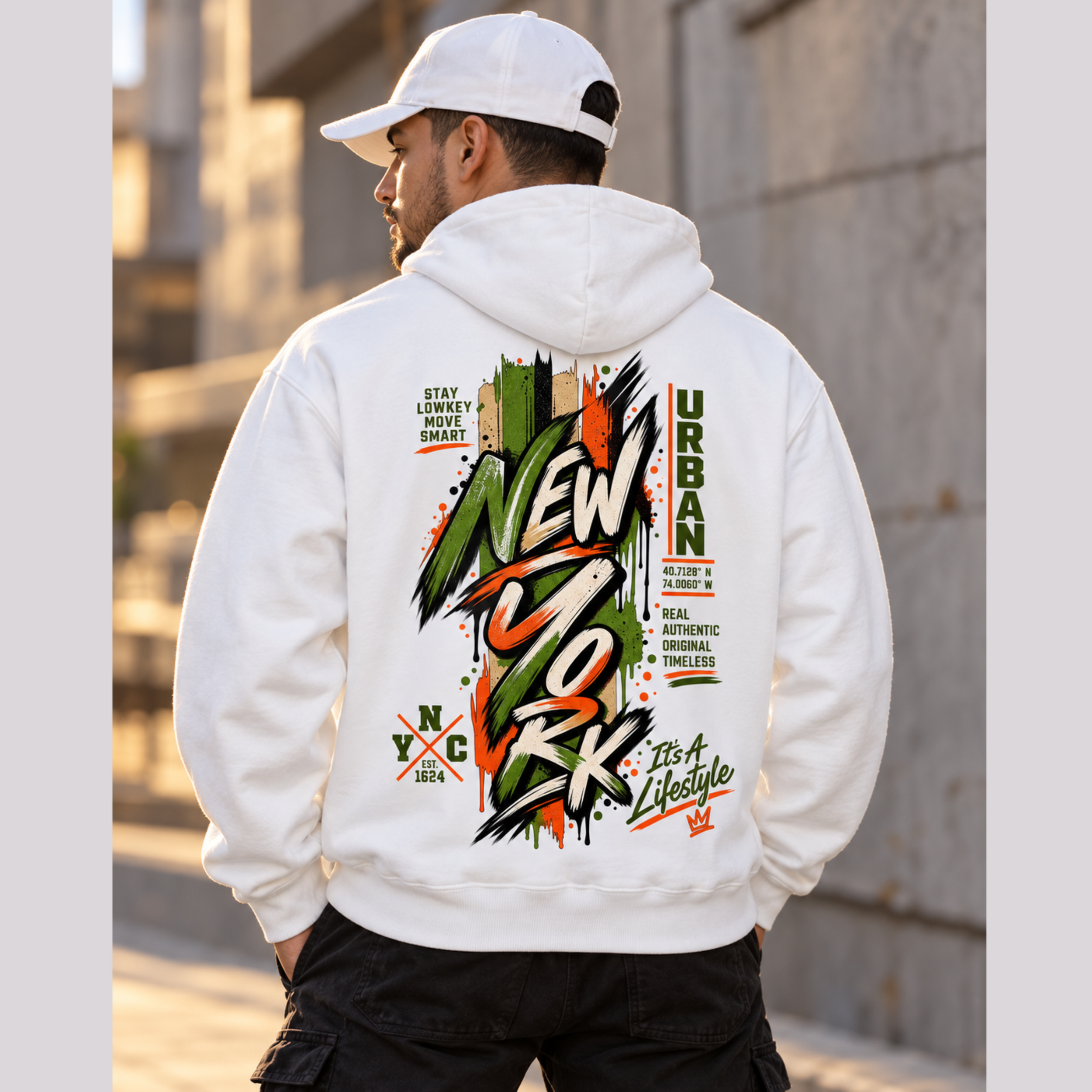 NYC Urban Lifestyle Graphic Hoodie