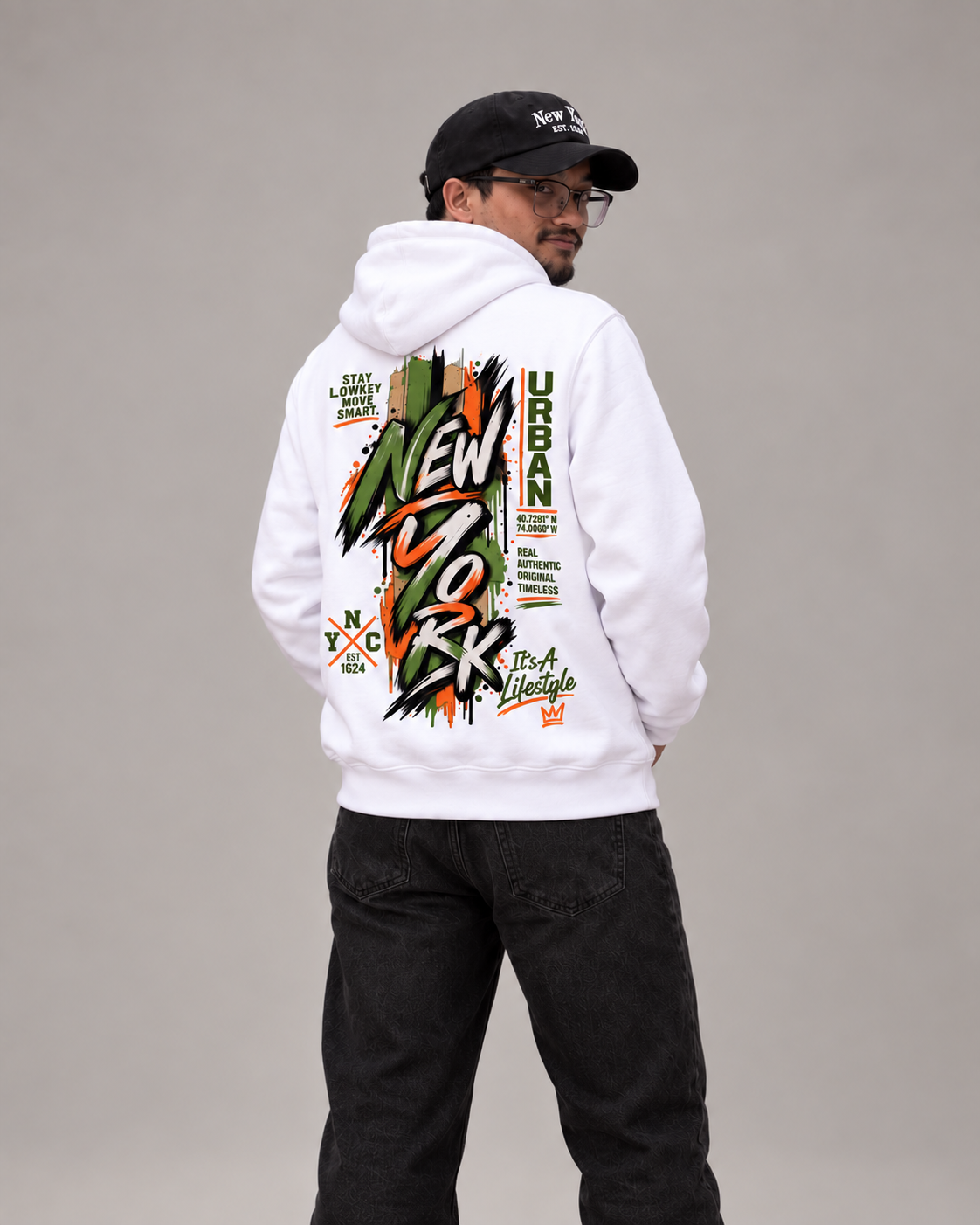 NYC Urban Lifestyle Graphic Hoodie