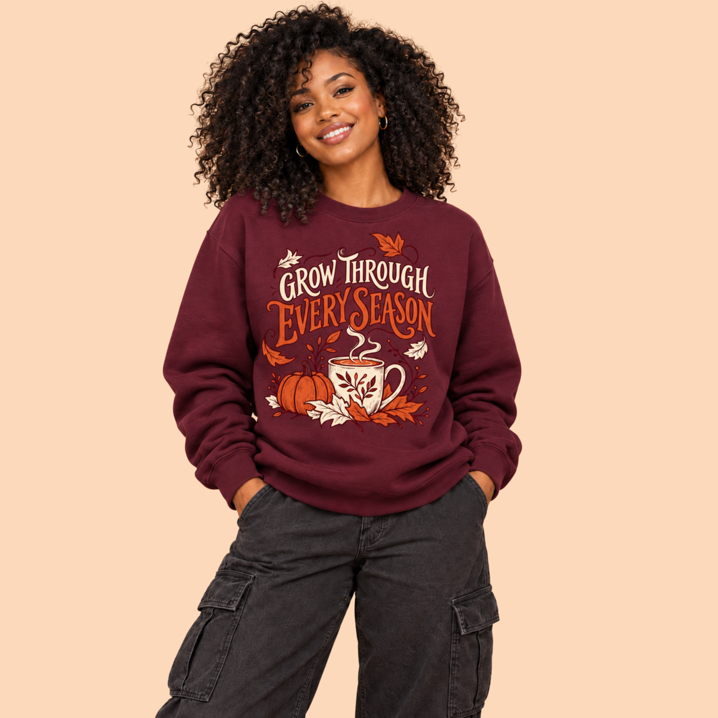 Grow Through Every Season Graphic Sweatshirt