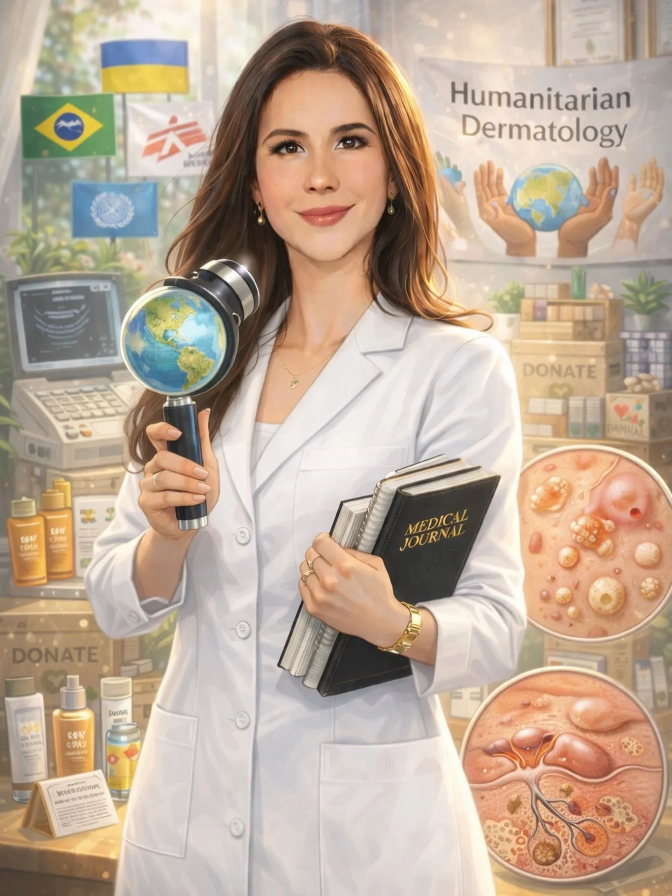 Trouxe essa imagem para o feed porque esse dermatosc&oacute;pio de olho no mundo n&atilde;o poderia me representar mais. 🌎🔍

Como boa aquariana, o olhar global vem antes do olhar de perto, do detalhe. Na Dermatologia, essa combina&ccedil;&atilde;o 