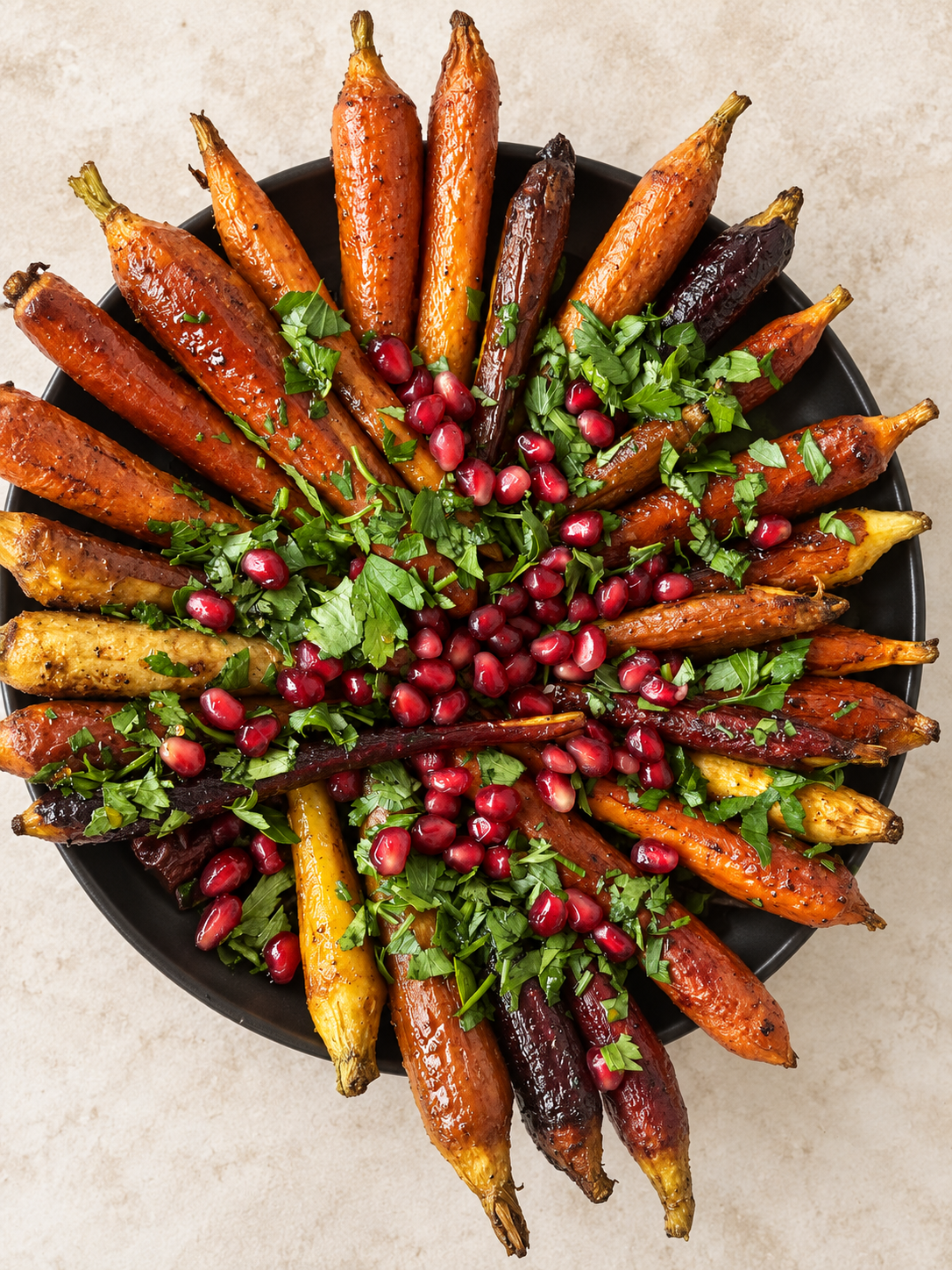 Pomegranate Honey Carrots