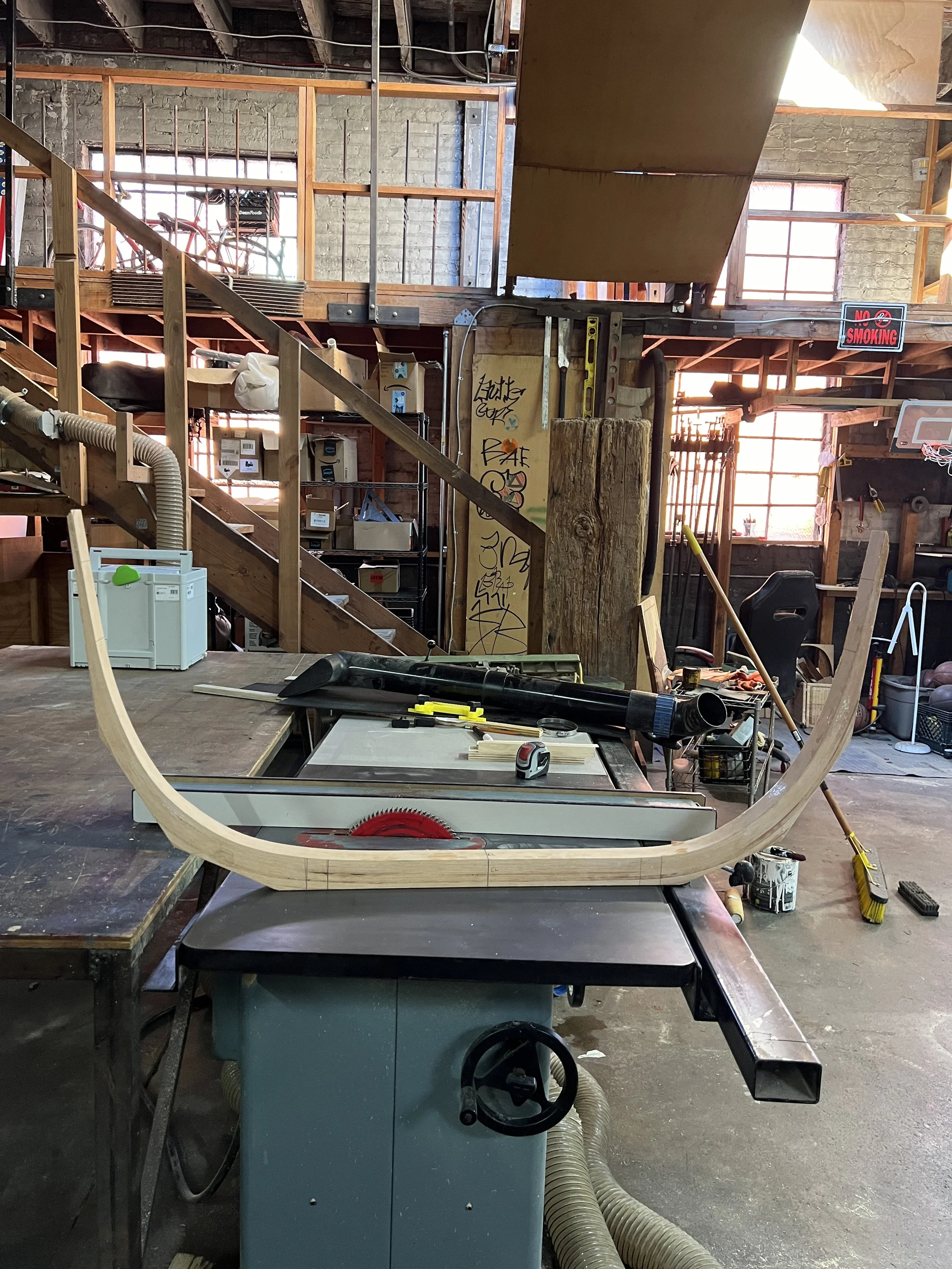 Midship frame after cutting 