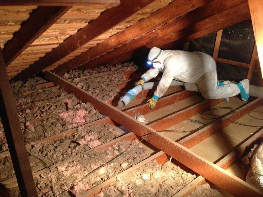 Insulation Removal and Vacuum Cleaning