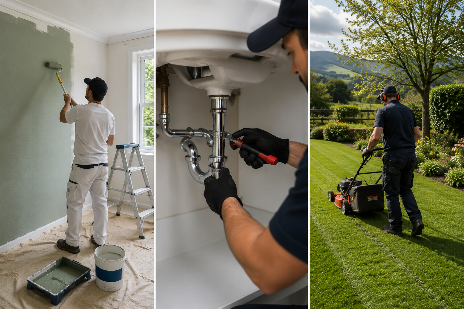 Painting & Decorating, Maintenance Plumbing & Garden Maintenance