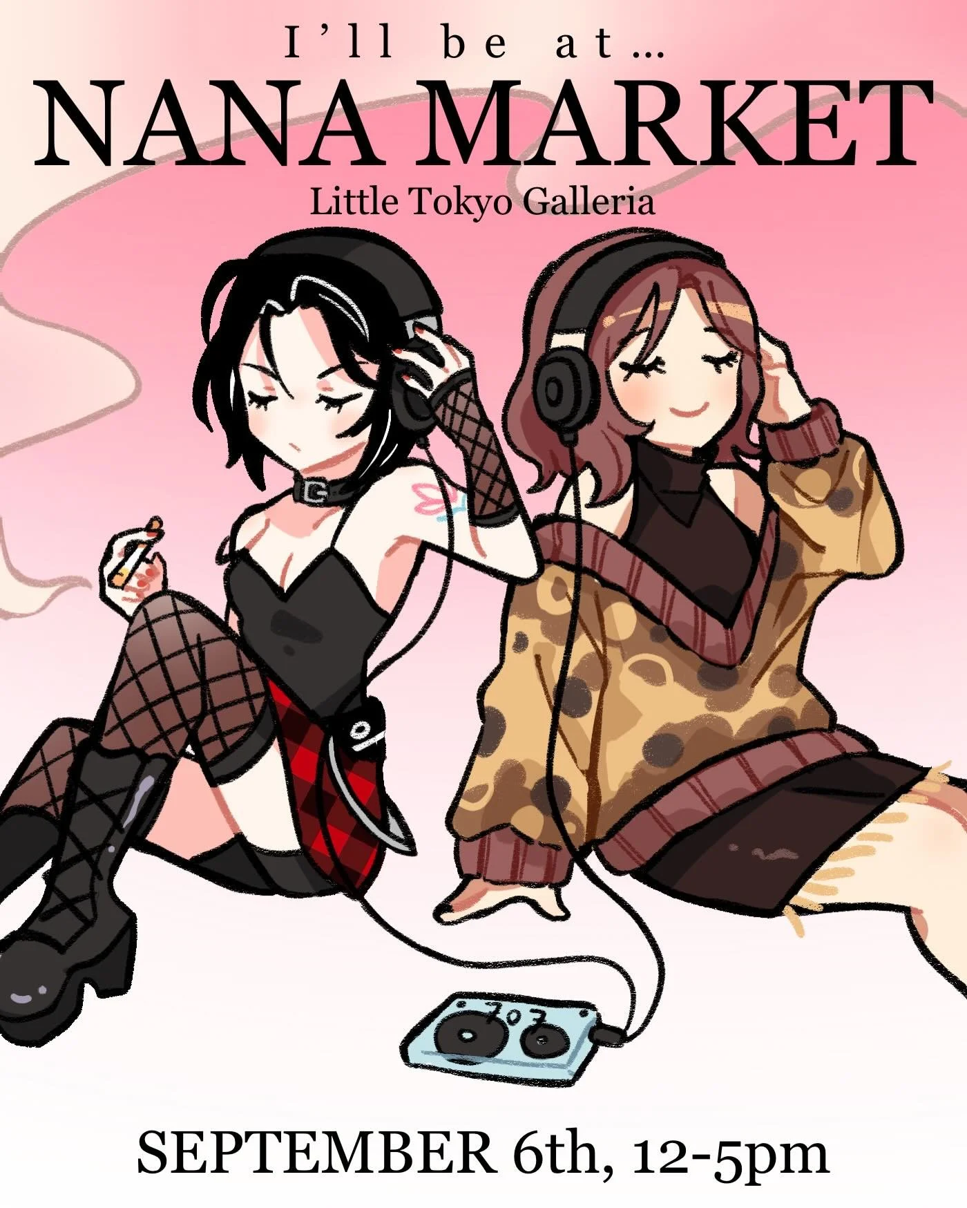 📢 I&rsquo;m going to be at @bkawaiimarket &lsquo;s 707 Nana themed market on 9/6!!

⟡ Nana themed merch and freebies 
⟡ Catalogue items (I crossed out the products that are not available yet)

⋆. 𐙚˚࿔ Tags 𝜗𝜚˚⋆
#nana #artistalley #artistmarket #bk