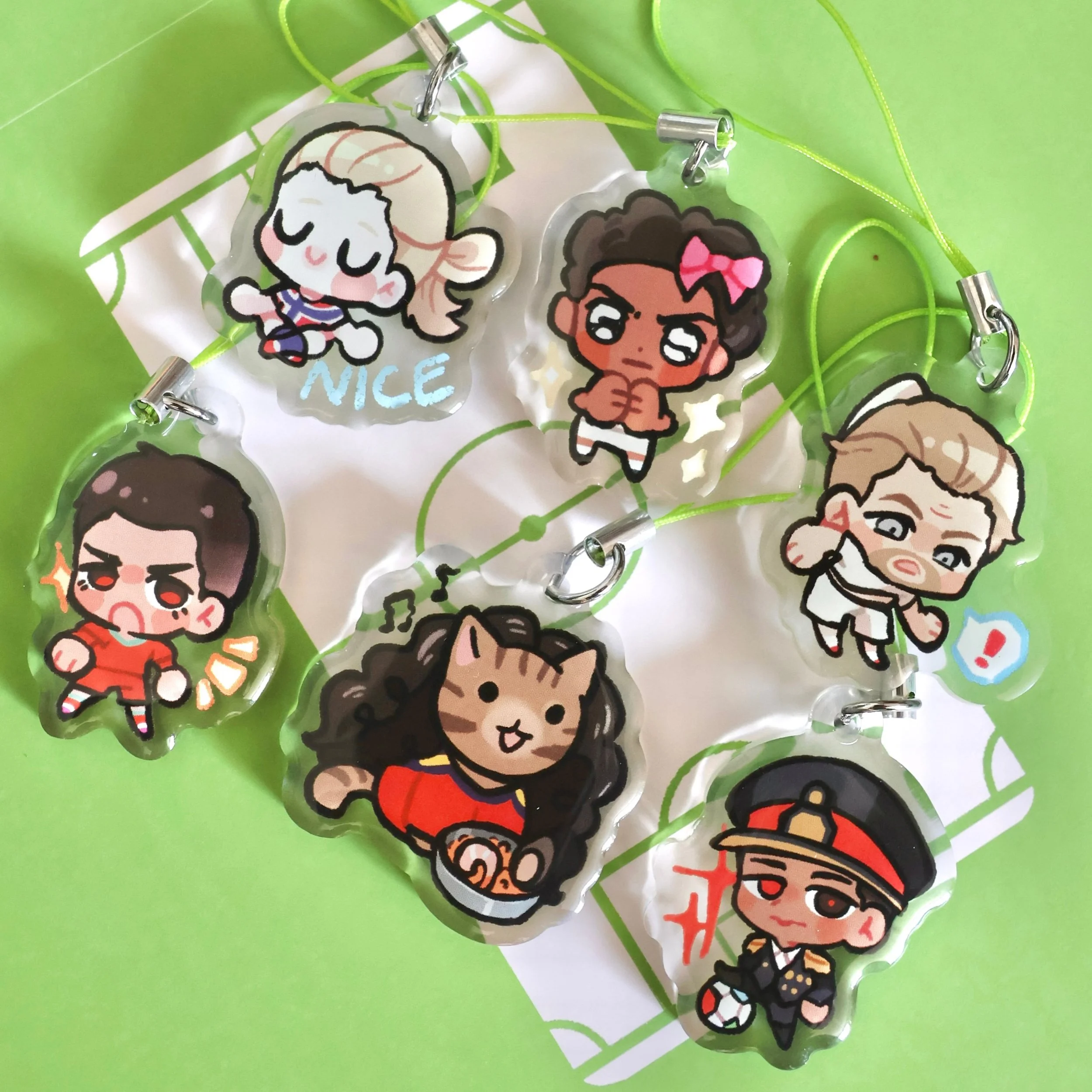 ⚽️ I made these into keychains 

&bull;
&bull;
&bull;
🛒🔗 in bio
⟡ snowypear.shop
⟡ Free shipping on stickers

⋆. 𐙚˚࿔ Tags 𝜗𝜚˚⋆
#fifa #soccer #worldcup2026 #haaland #bellingham