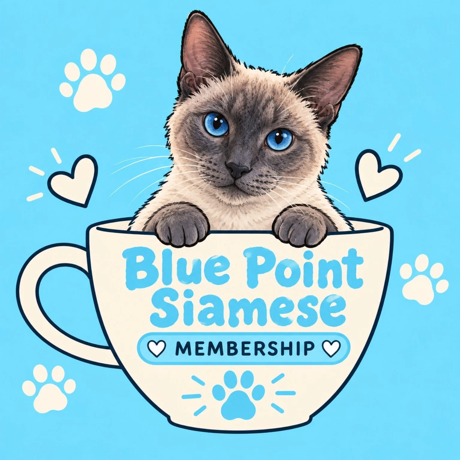Blue Point Siamese Cat Monthly Membership