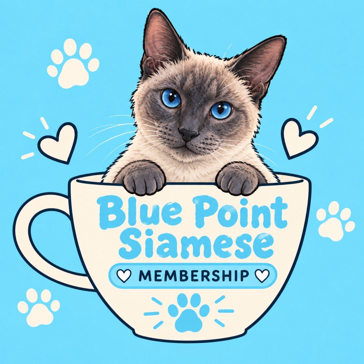 Blue Point Siamese Cat Annual Membership