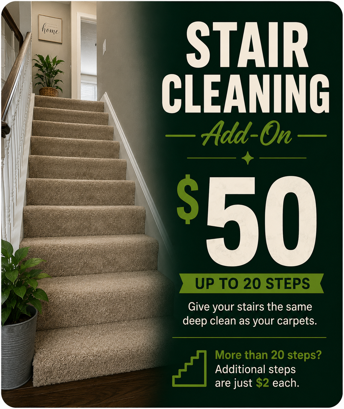 Stair Cleaning Add-On Special