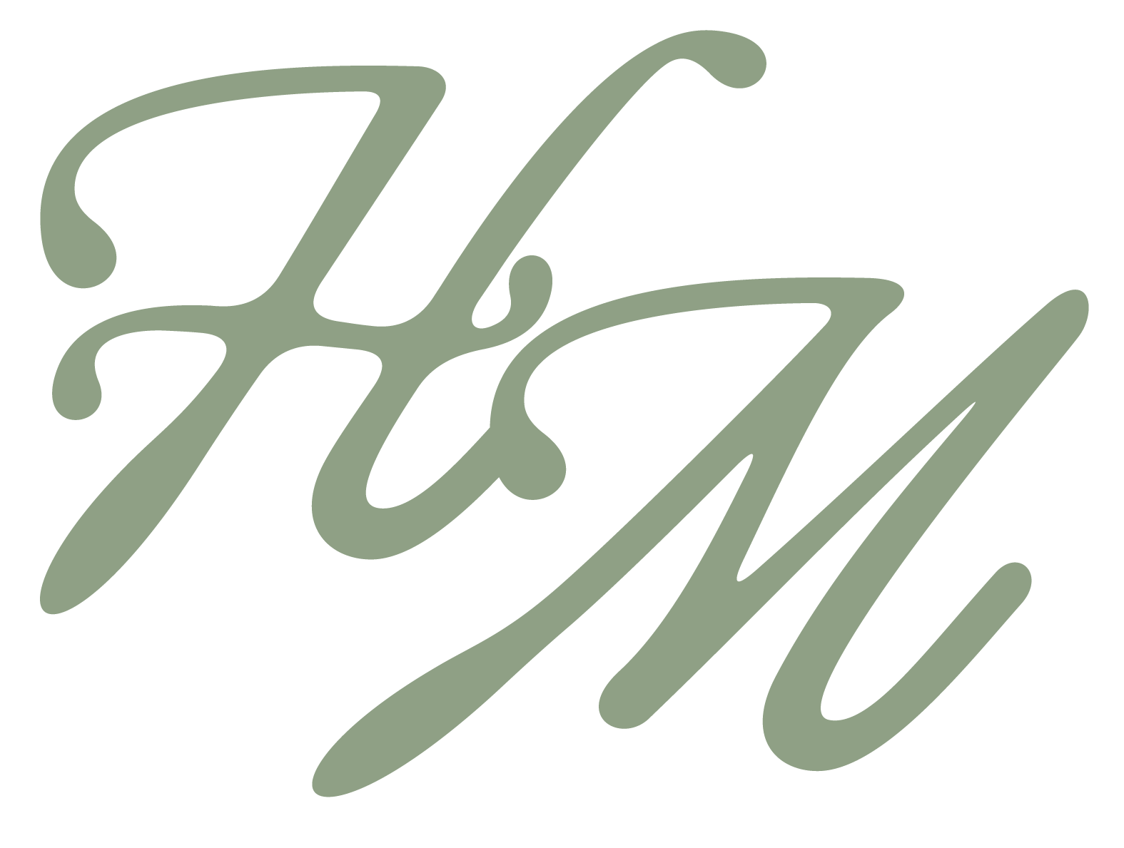 Stylized script text that reads 'Risqué' in a muted green color on a transparent background.