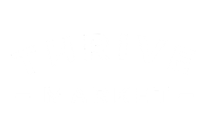 Thriving Market logo with stylized text