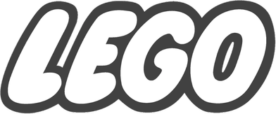 LEGO logo with bold white letters and black outline