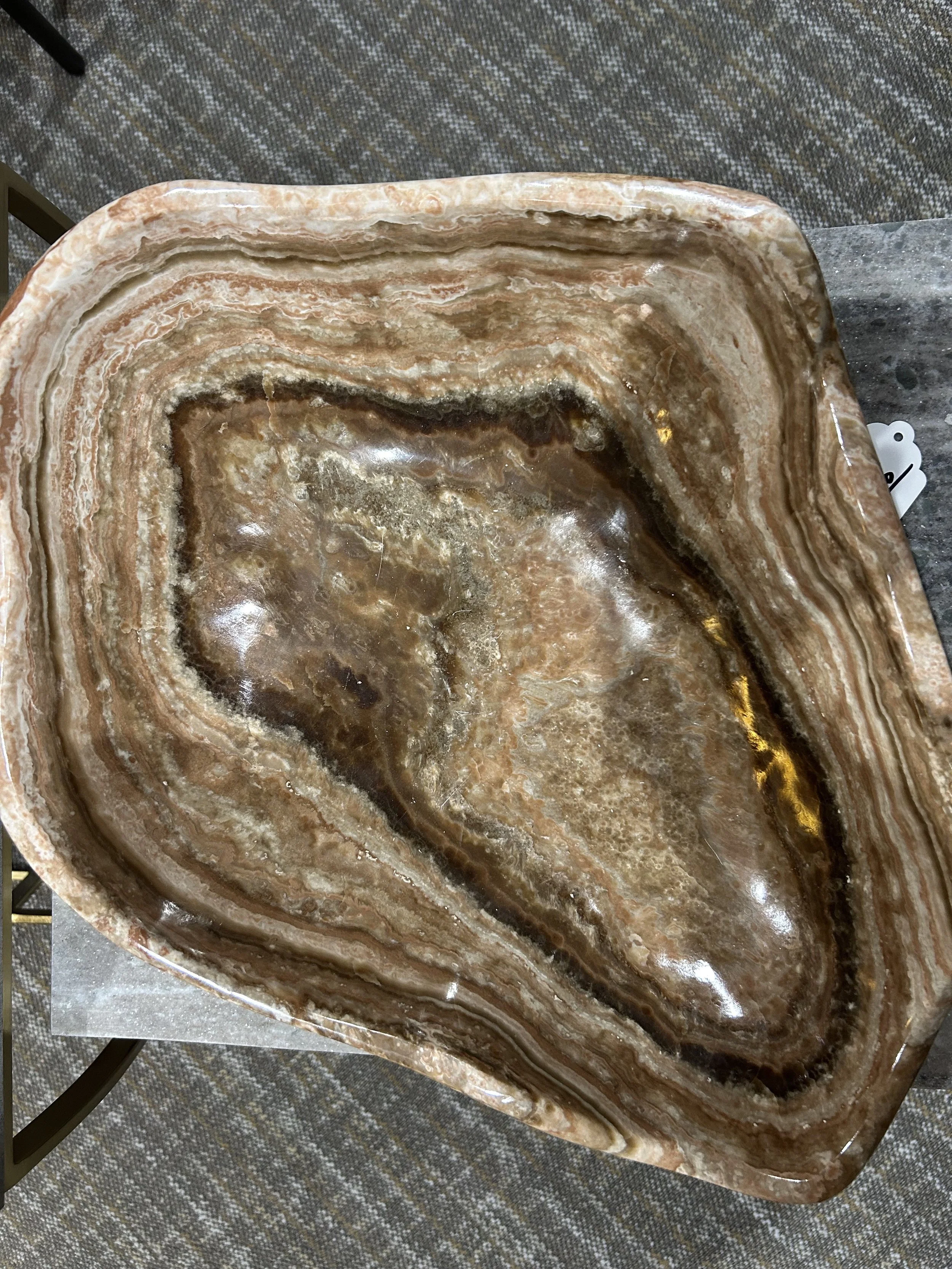 Banded Calcite Bowl