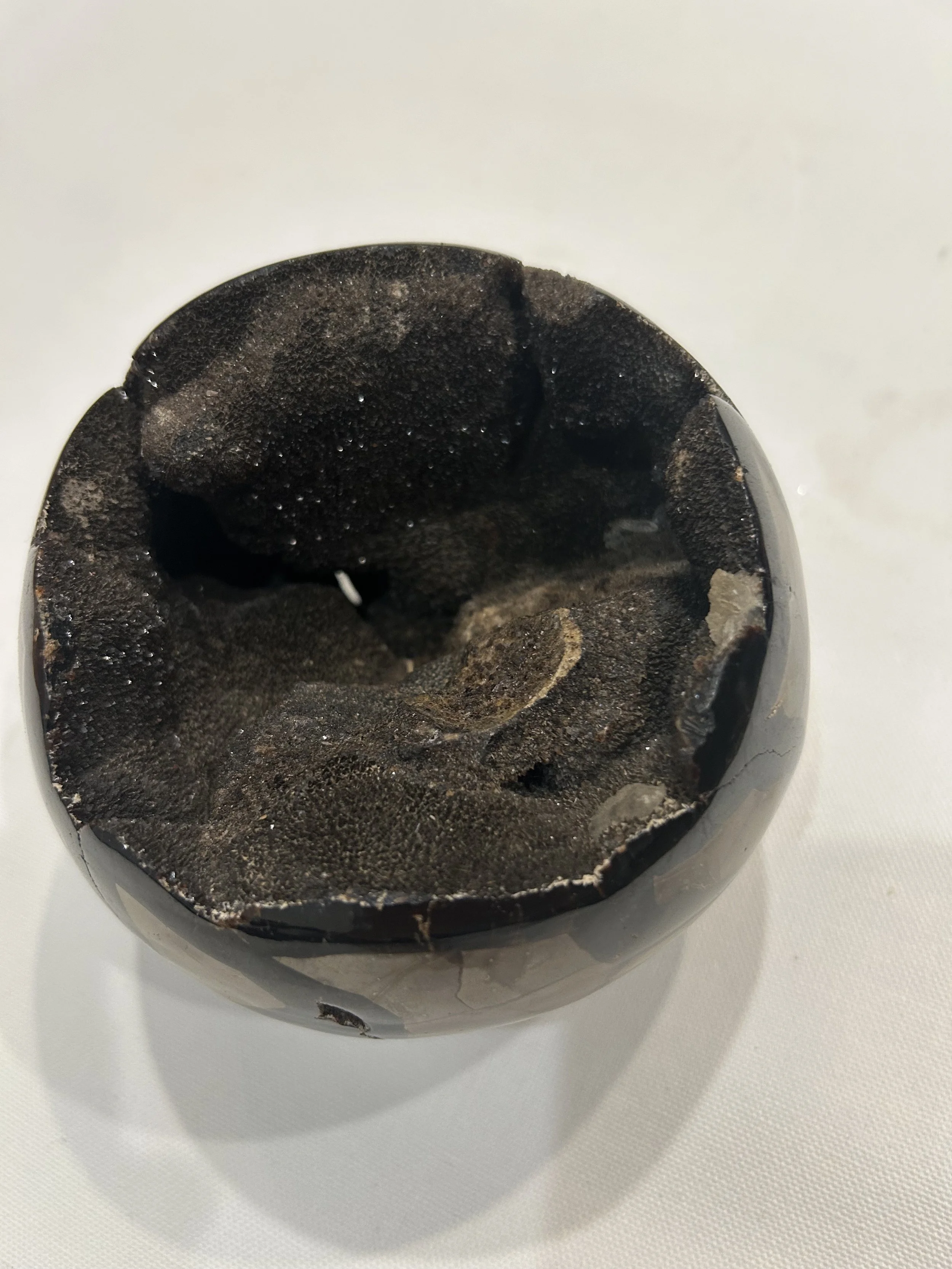 Septarian Nodule Polished Freeform Sphere
