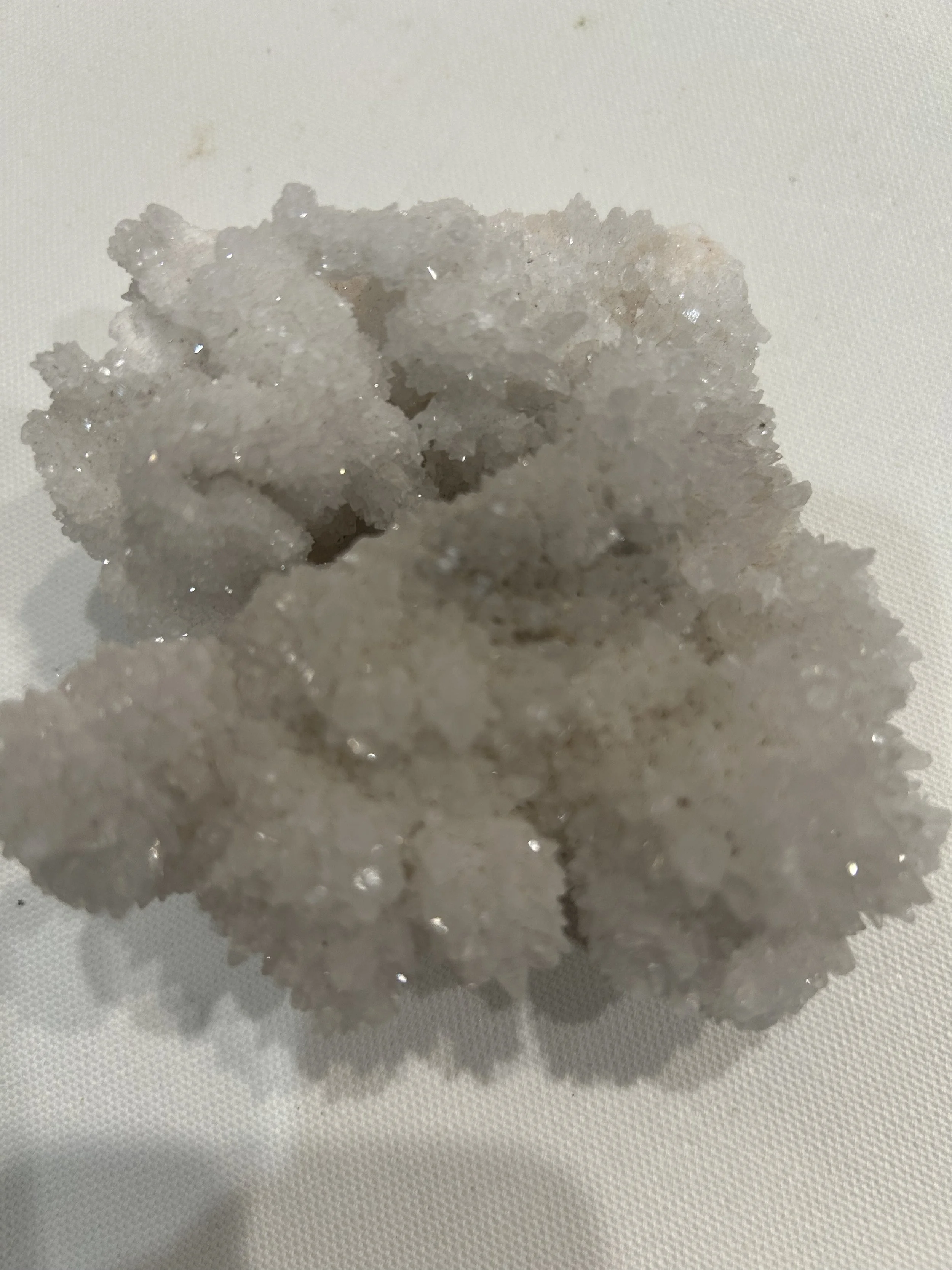 White Quartz Crystal Cluster on Matrix
