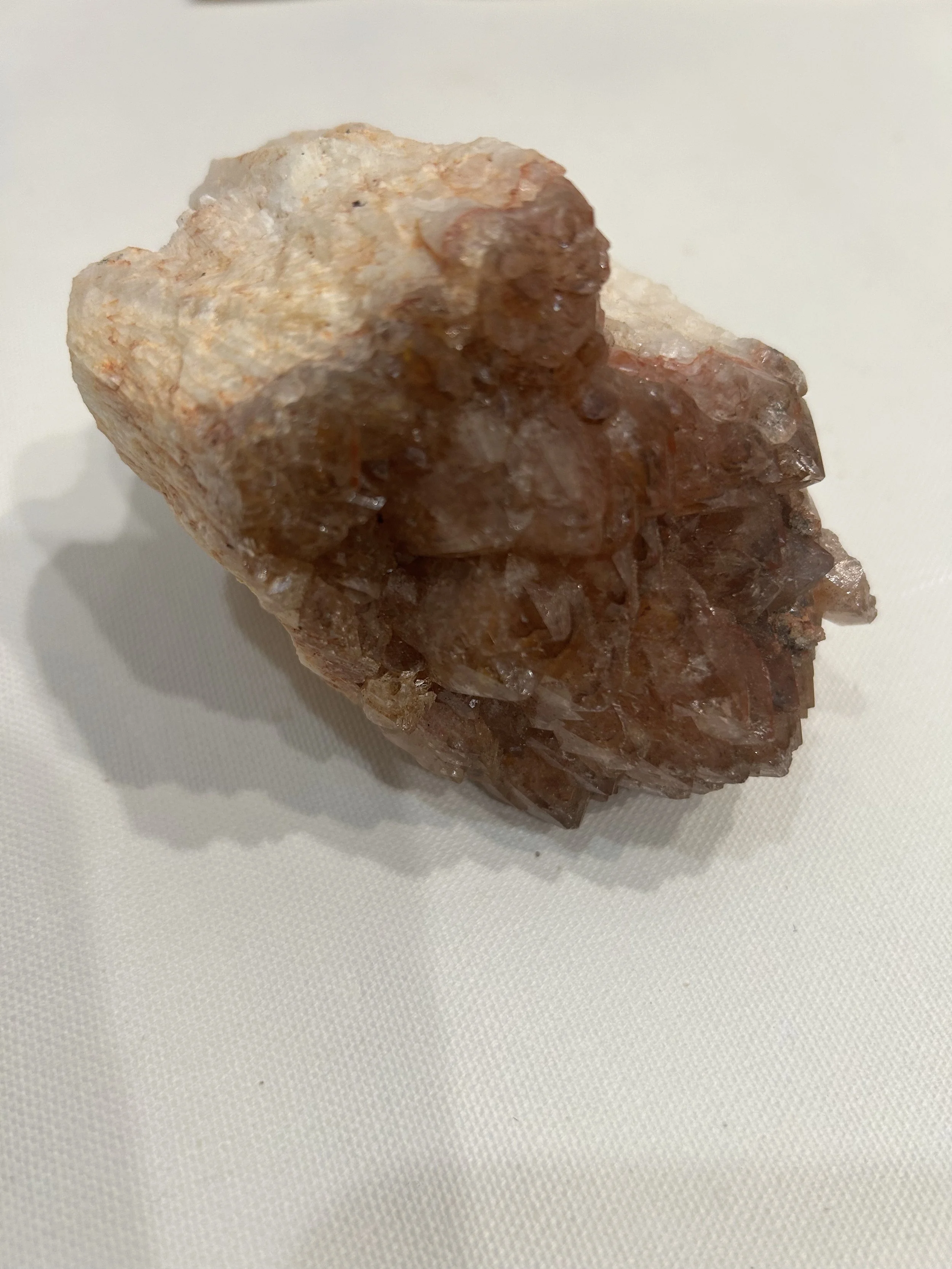 Dragon's Tooth Rose Quartz on Natural Matrix