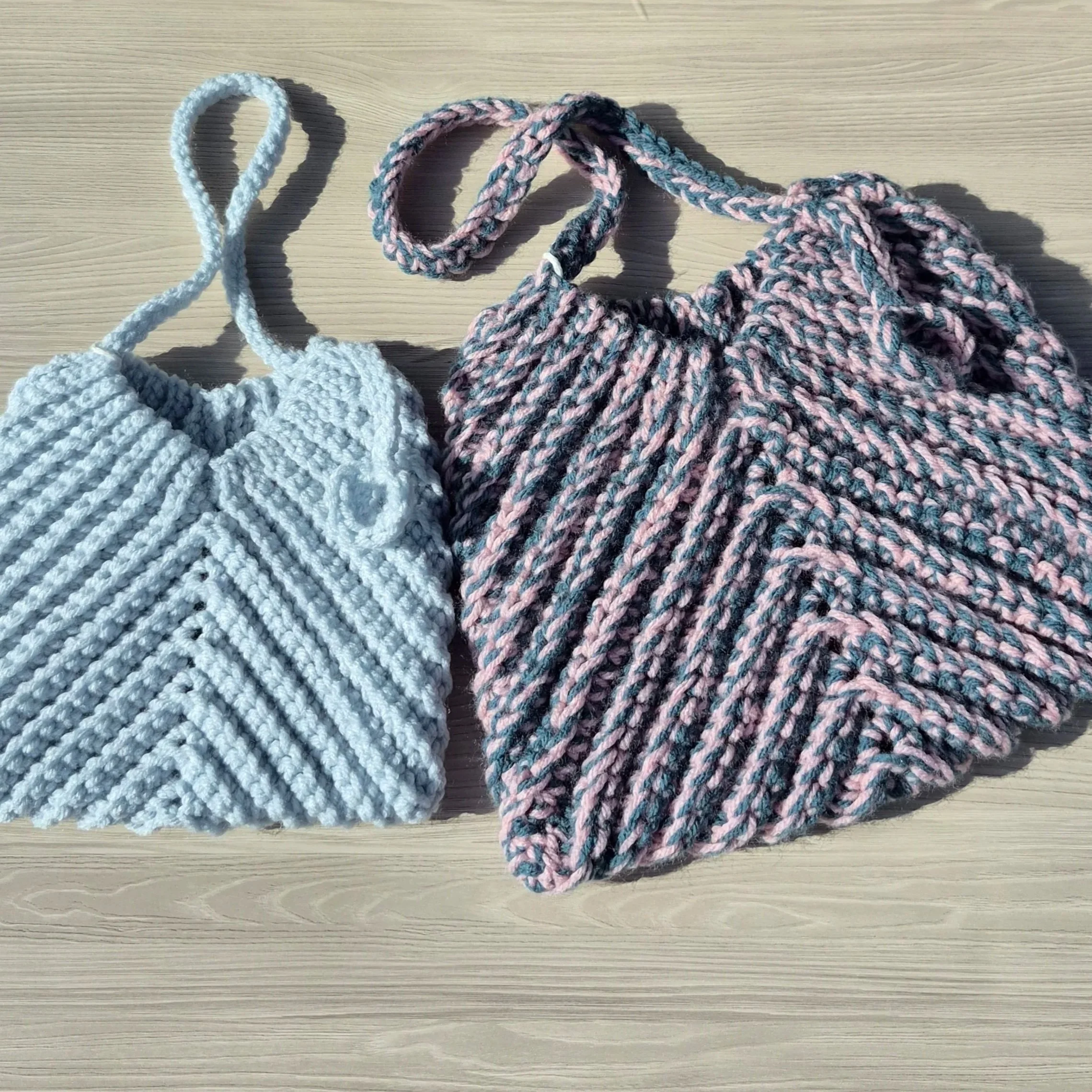 Chevron Pattern Drawstring Bag