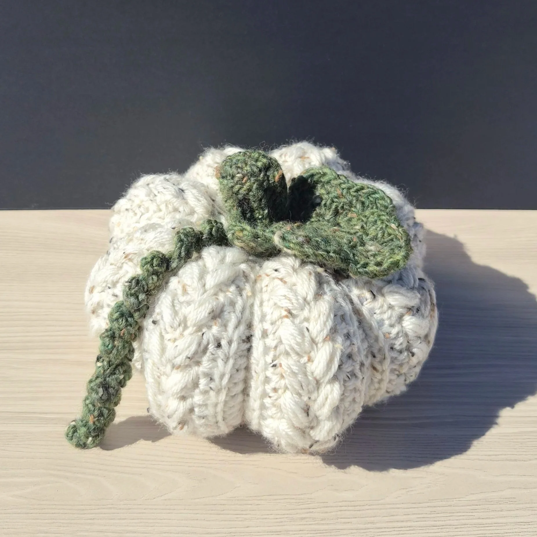 Cream Tweed Pumpkin