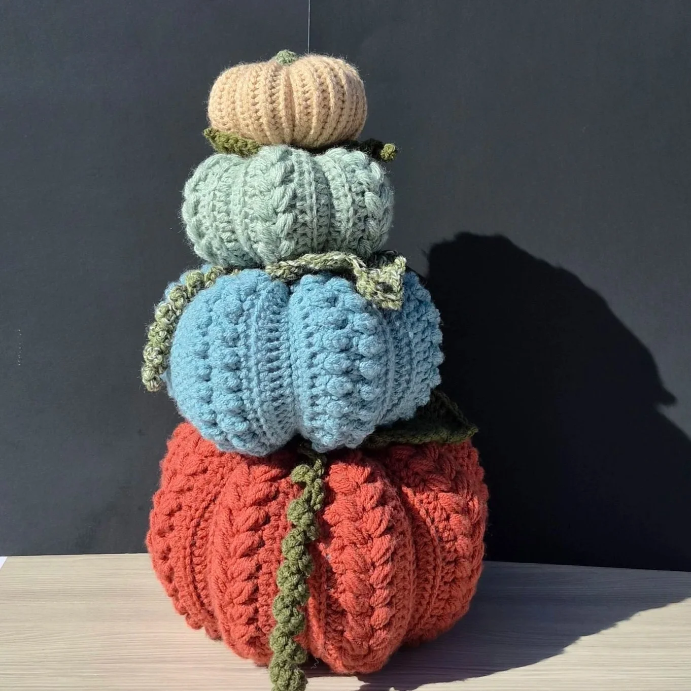Desert Autumn Stacked Pumpkin Set