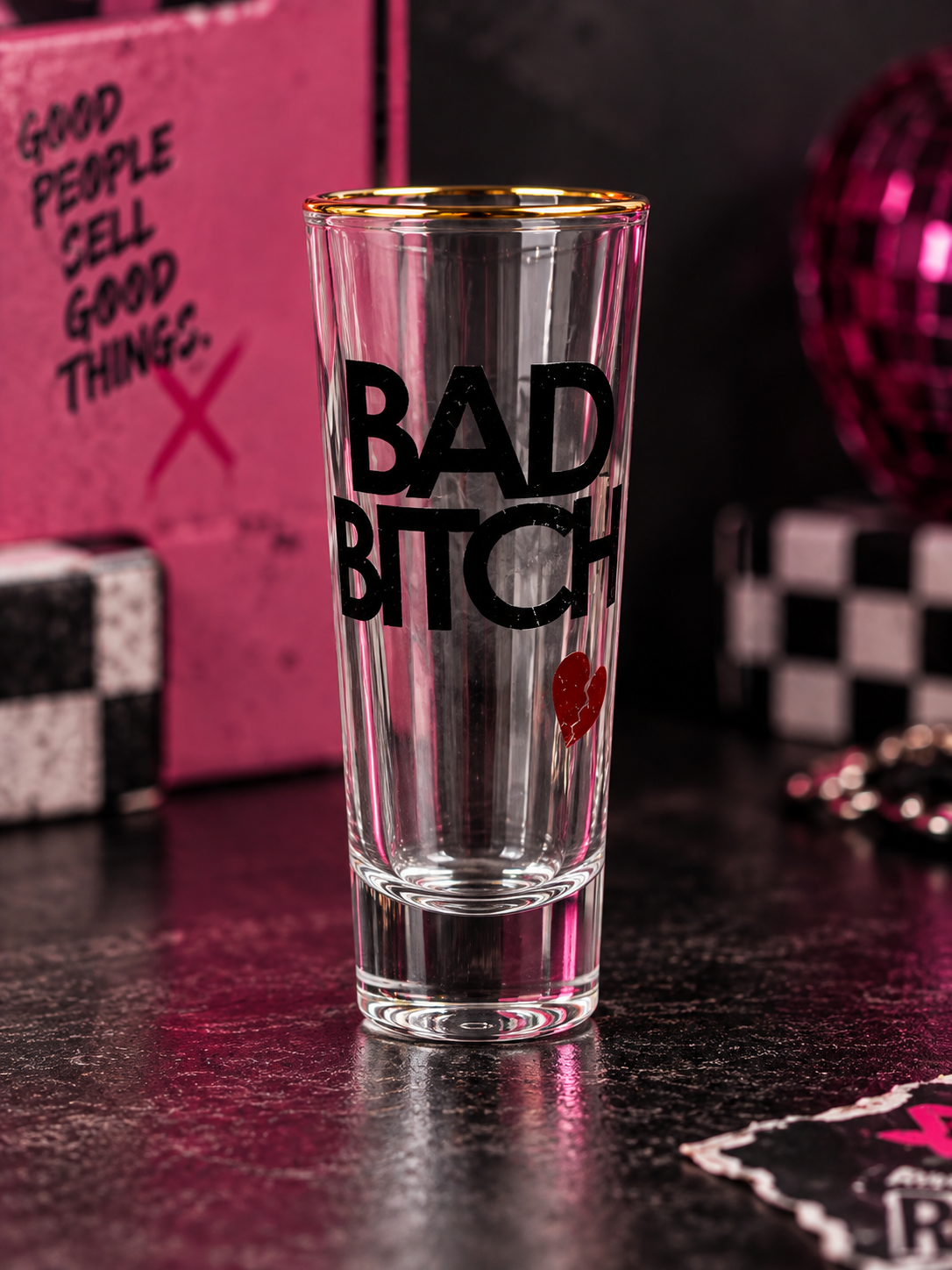 Emotional Support Shot Glass