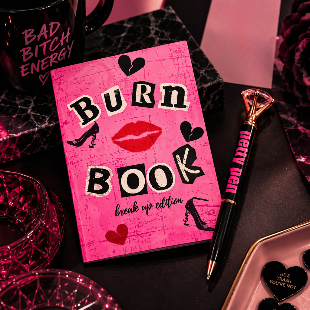Mini Burn Book + Petty Pen | Breakup Gift Set
