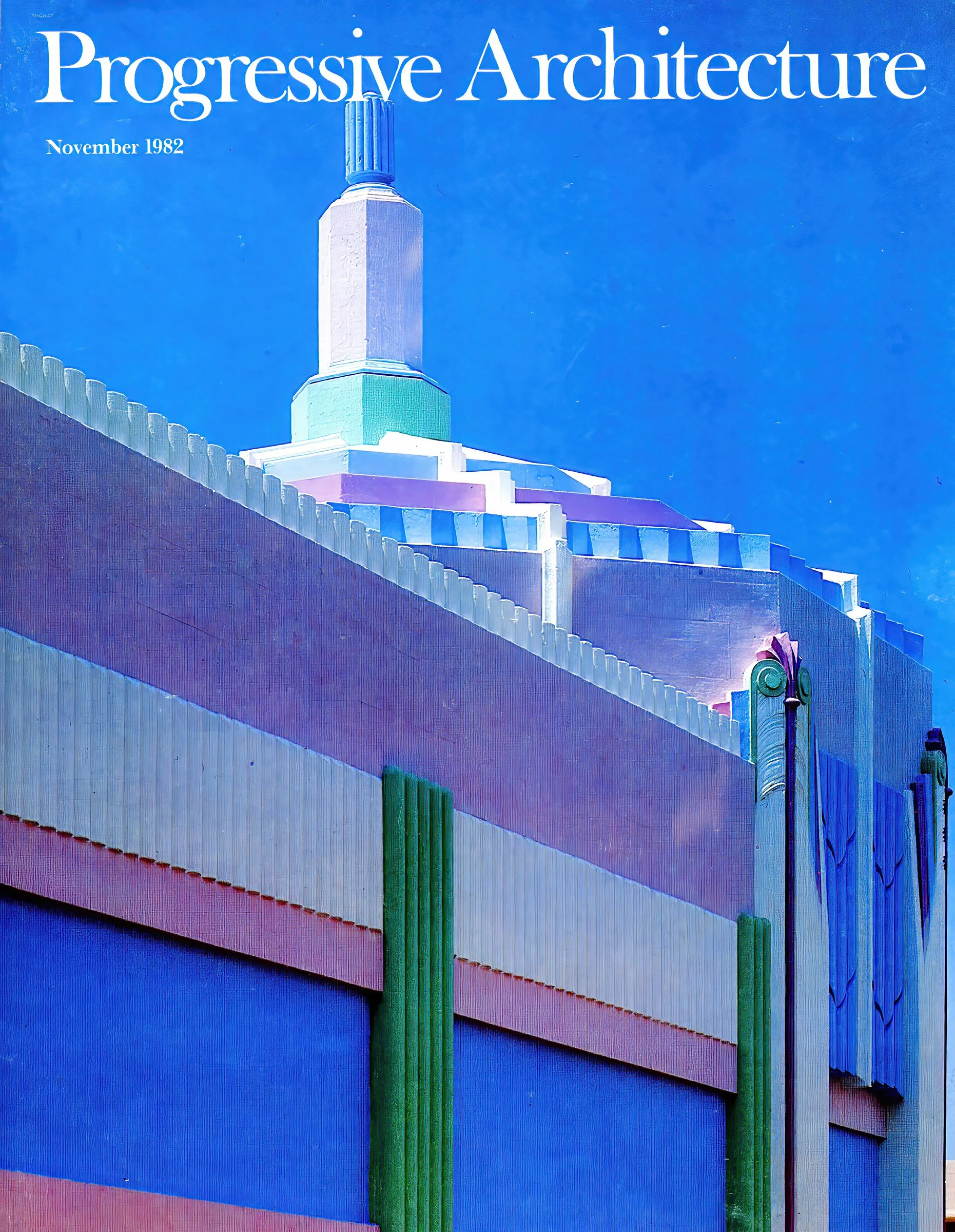 Progressive Architecture magazine cover 1982
