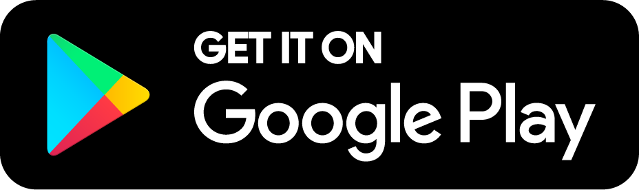 Google Play Store logo with text 'Get it on Google Play' on black background.
