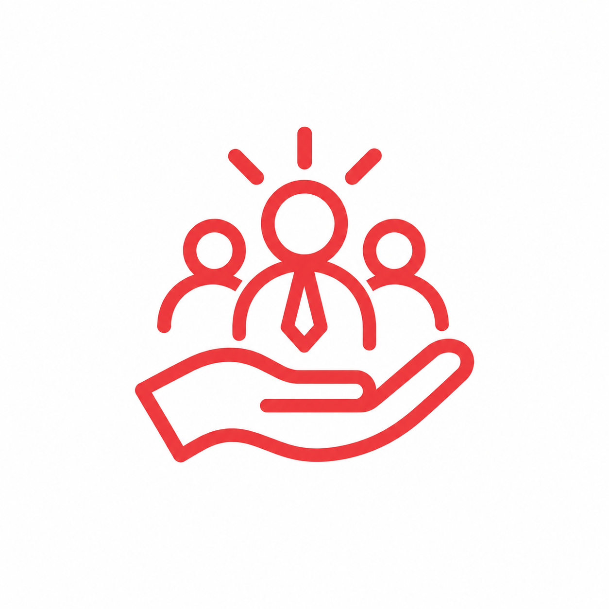 Interim leadership and executive support icon.