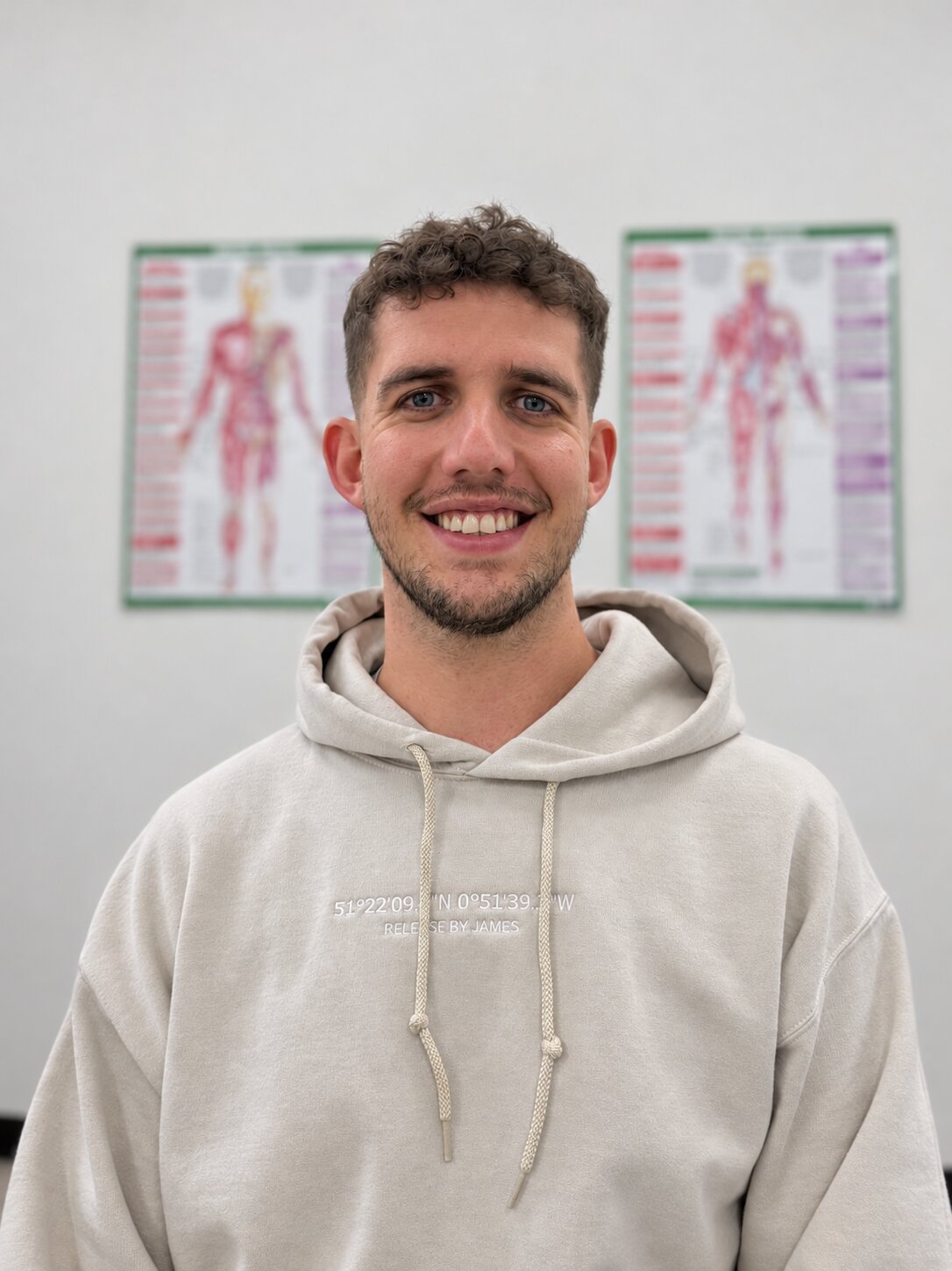James, sports massage therapist and founder of Release by James, at his clinic in Finchampstead, Berkshire.
