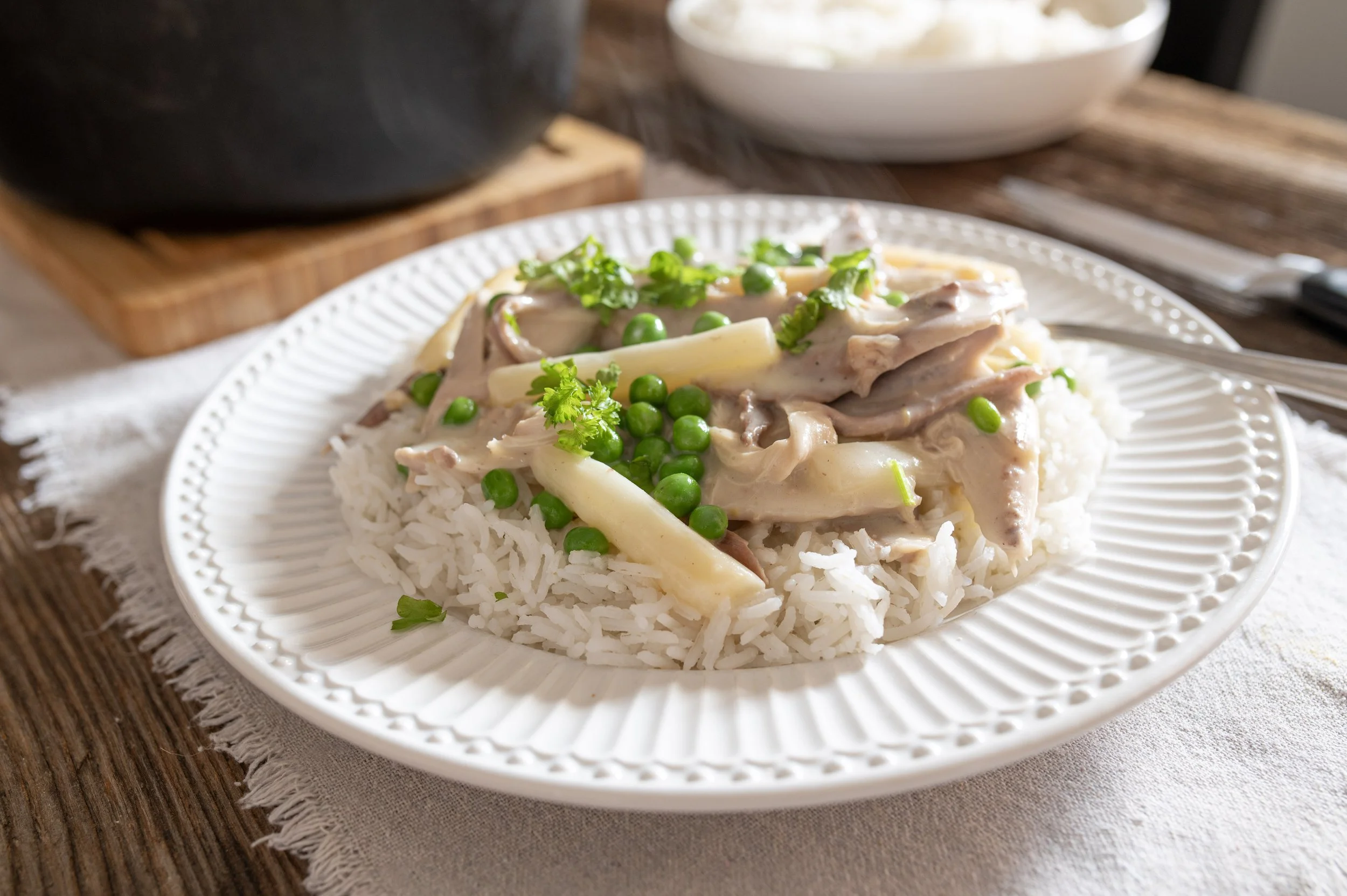 Omas klassisches Hühnerfrikassee Rezept - unvergesslich gut!