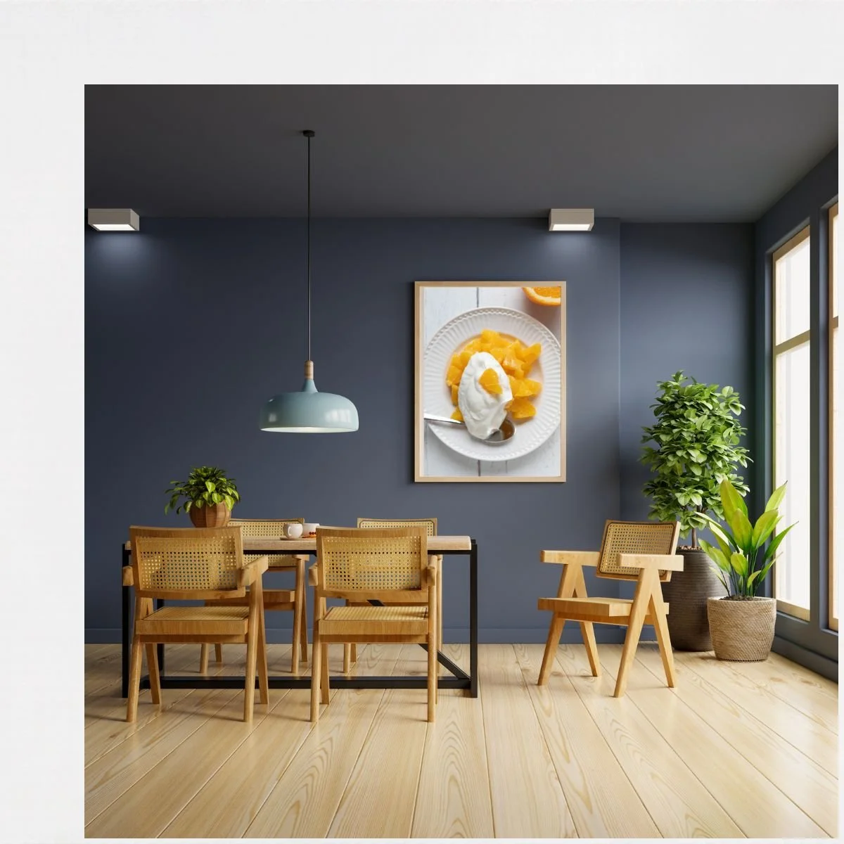 Eine erhellende Wand Deko für Esszimmer
