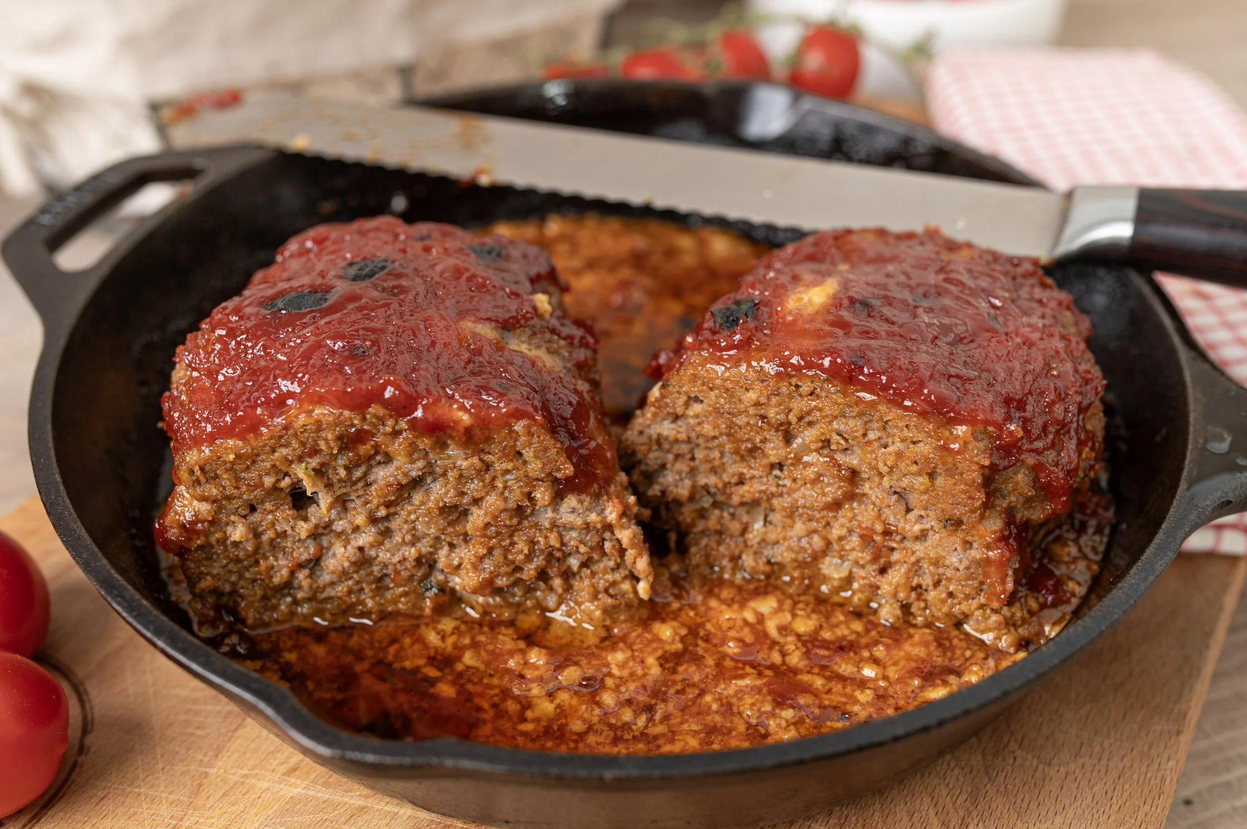 Echte amerikanische Hausmannskost - Wunderbar saftiger, glasierter Hackbraten / Meatloaf